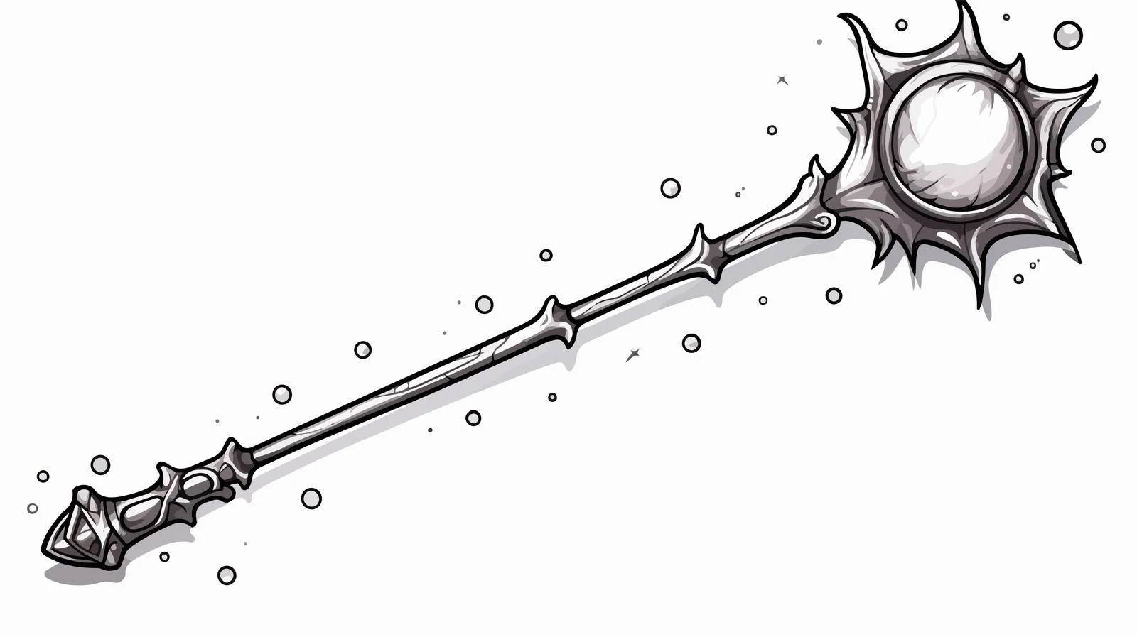 Whimsical Magic Wand Illustration — free download from Dotvec