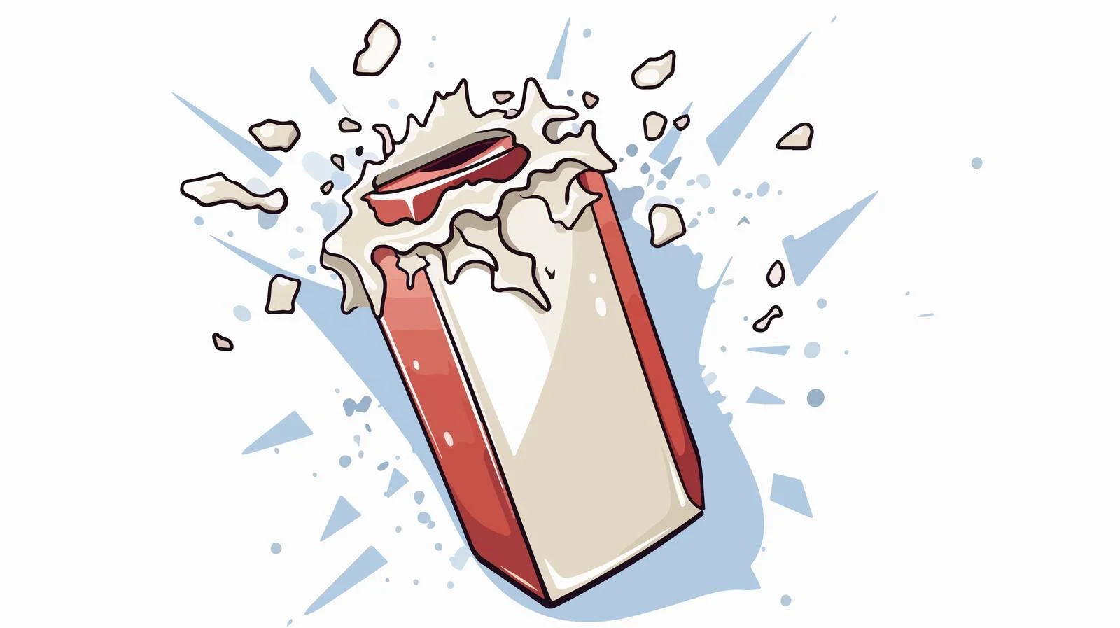 Exploding Cartoon Milk Carton Texture — free download from Dotvec