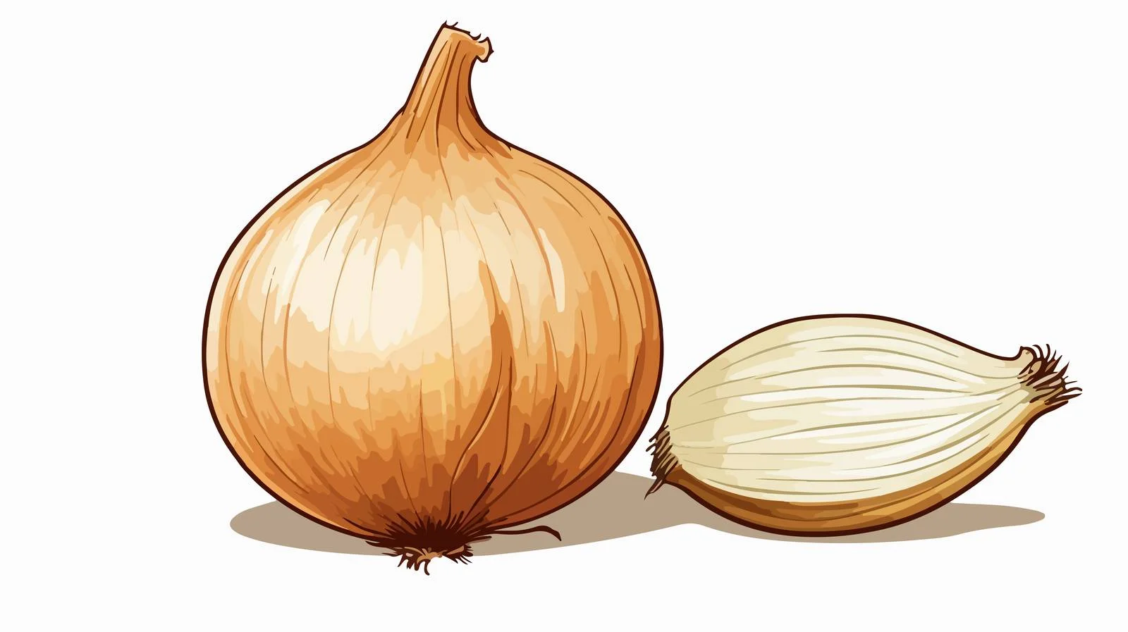 Cartoon Onion Stock Vector Illustration — free download from Dotvec