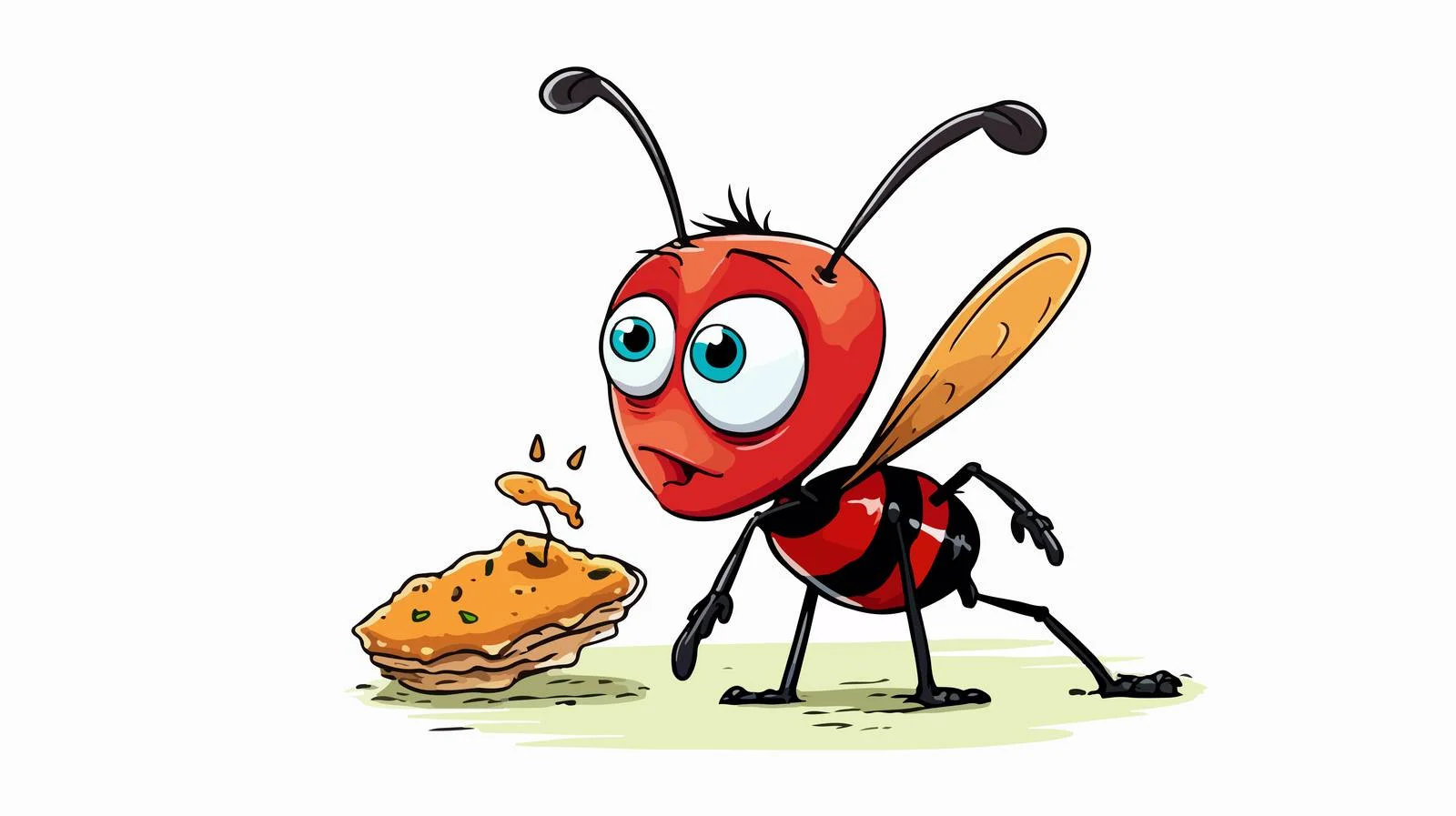 Ant Cartoon with Thought Bubble — free download from Dotvec
