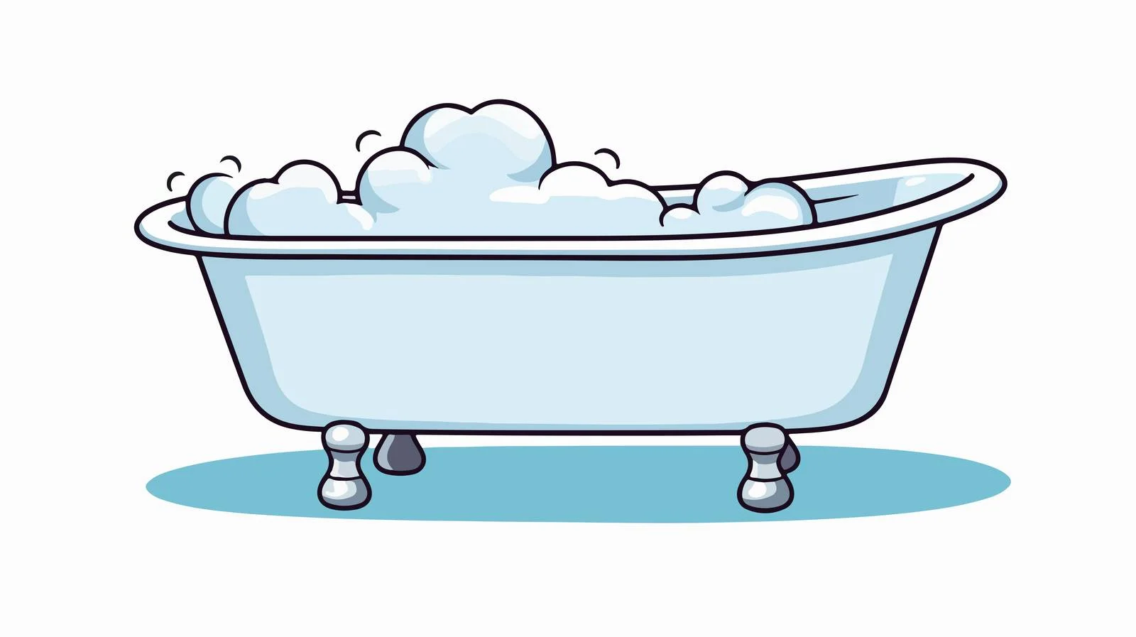 Cartoon Bathtub Thought Bubble — free download from Dotvec