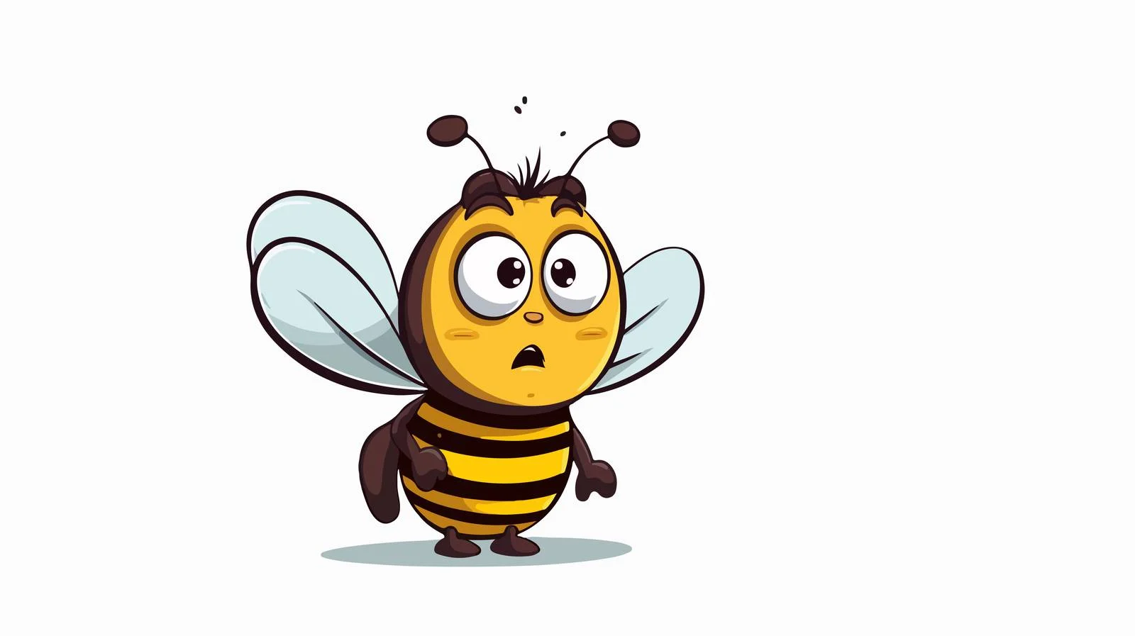 Cartoon Bee Thought Bubble Illustration — free download from Dotvec