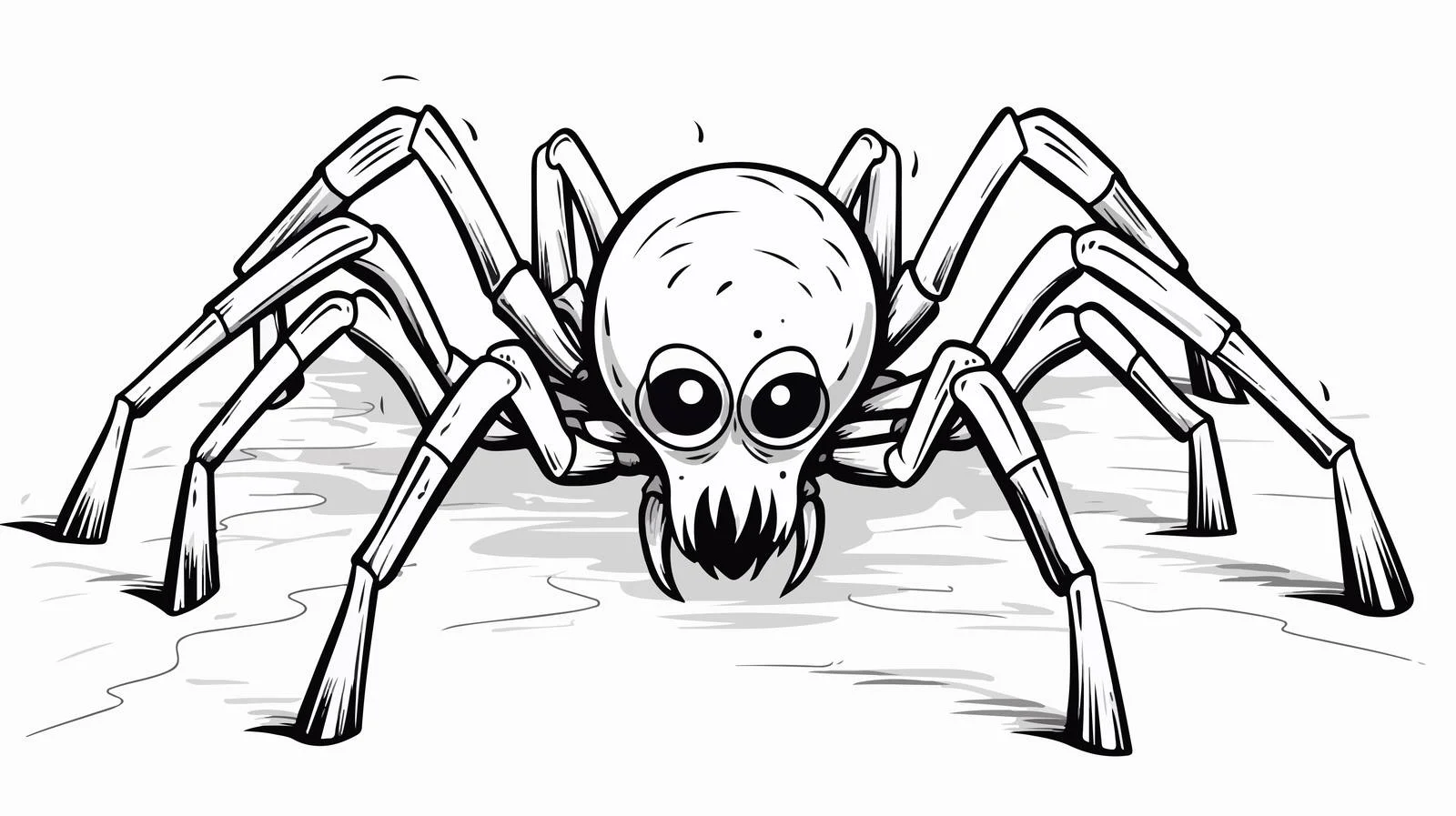 Halloween Spider Cartoon Thought Bubble — free download from Dotvec