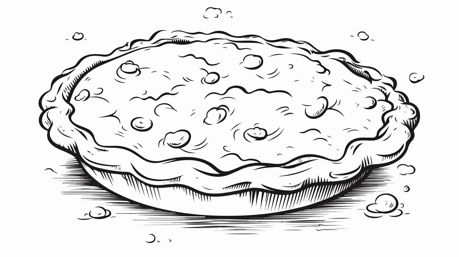 Hand-drawn Cartoon Thought Bubble Pie — free download from Dotvec