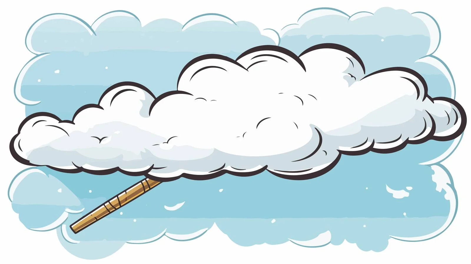 Creative Thought Bubble with Arrow Illustration — free download from Dotvec