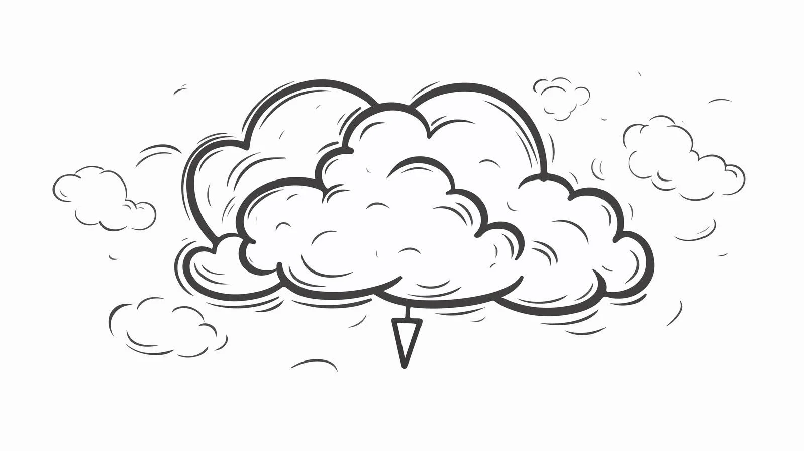 Cartoon Quiz Thought Bubble Symbol — free download from Dotvec