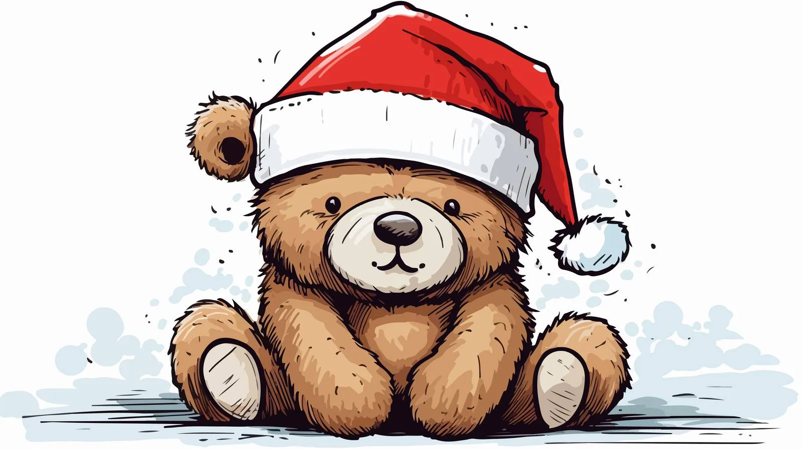 Whimsical Teddy Bear Cartoon with Thought Bubble — free download from Dotvec