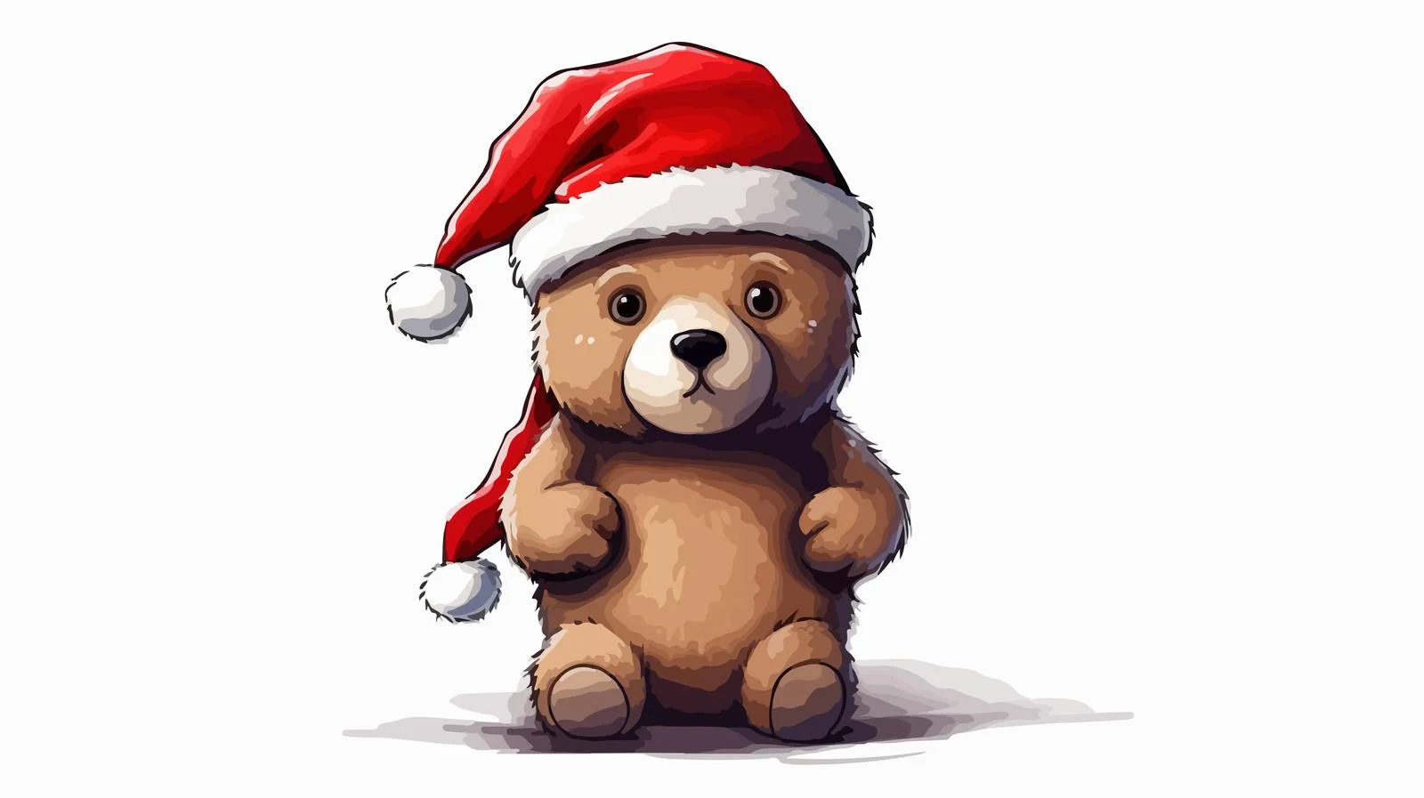 Whimsical Cartoon Teddy Bear with Thought Bubble — free download from Dotvec