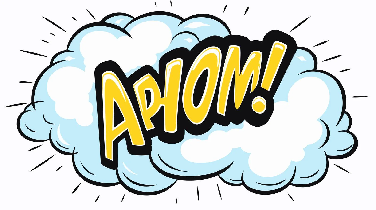 Whimsical Awesome Thought Bubble Cartoon — free download from Dotvec