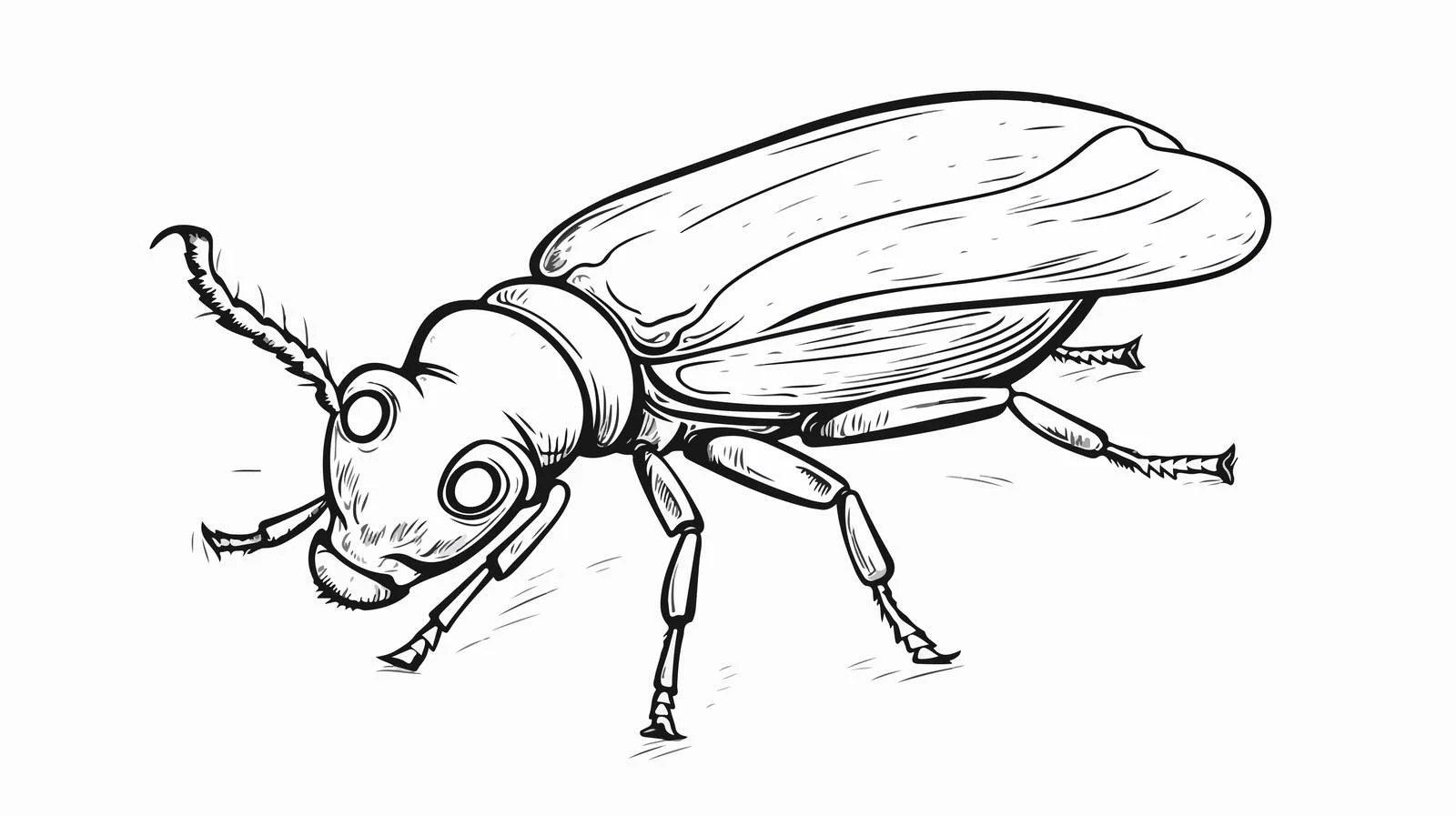 Cartoon Bug in Thought Bubble — free download from Dotvec