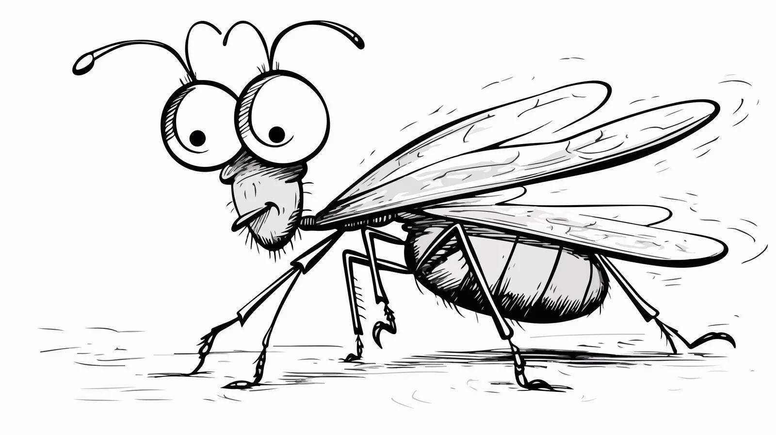 Cartoon Bug Thought Bubble Illustration — free download from Dotvec