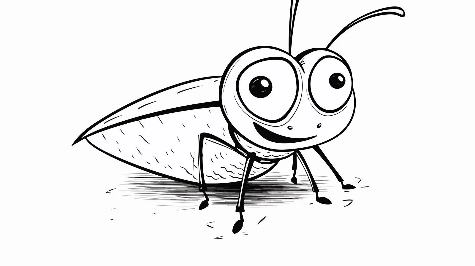 Cartoon Bug with Thought Bubble — free download from Dotvec