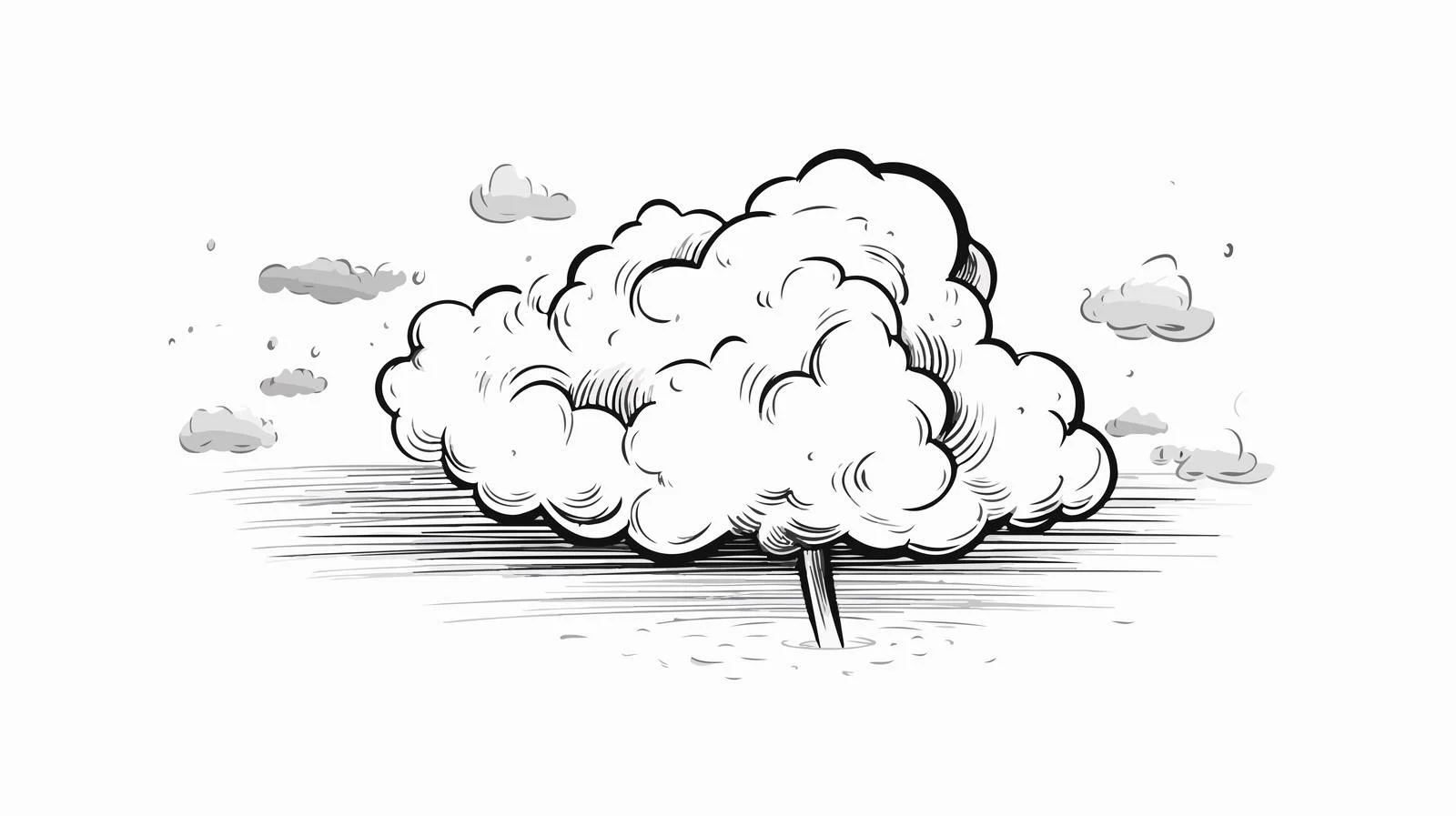 Cartoon Cigar with Thought Bubble — free download from Dotvec