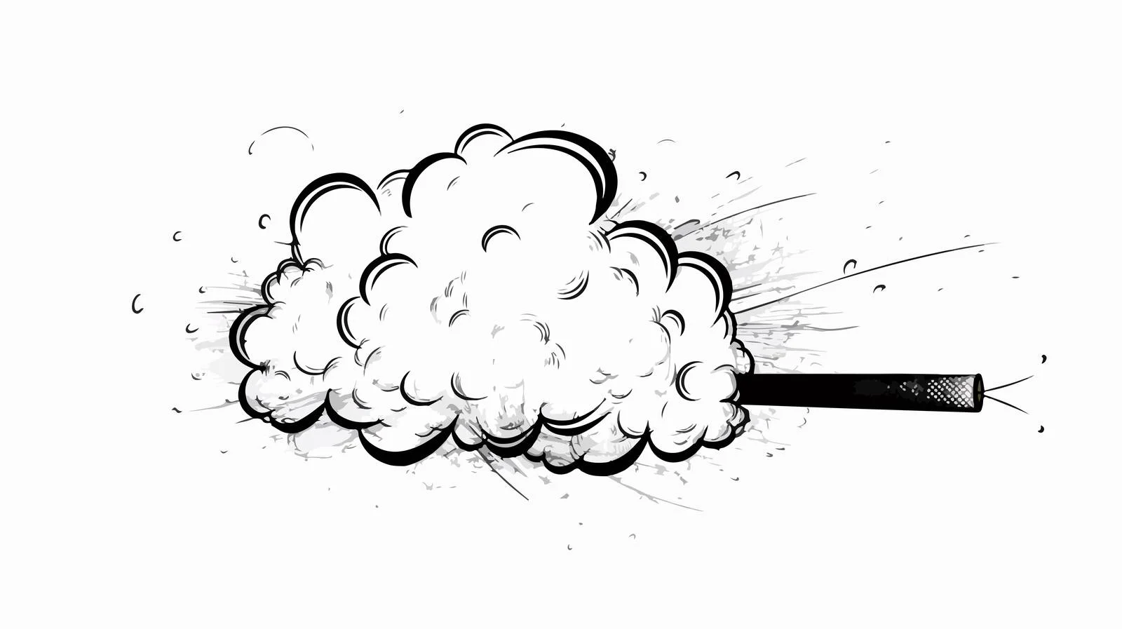 Cartoon Cigar Thought Bubble — free download from Dotvec