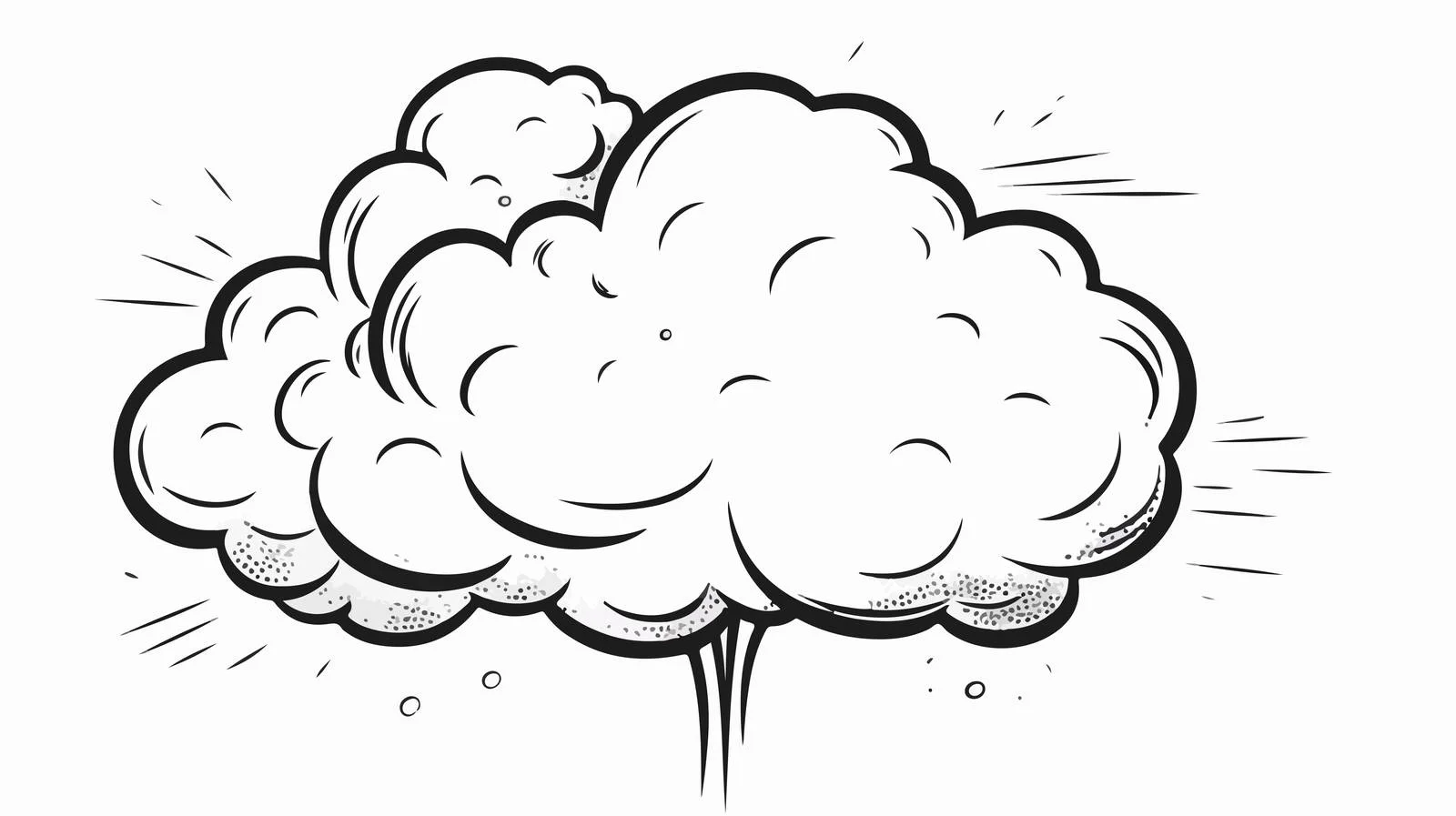 Creative Cartoon Cigar Thought Bubble — free download from Dotvec