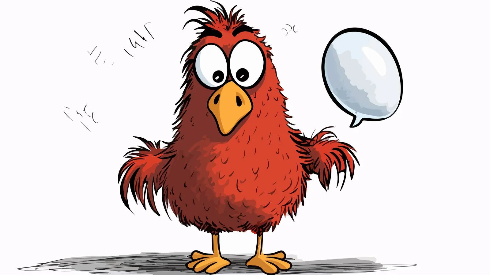 Confused Cartoon Thought Bubble Drawing — free download from Dotvec