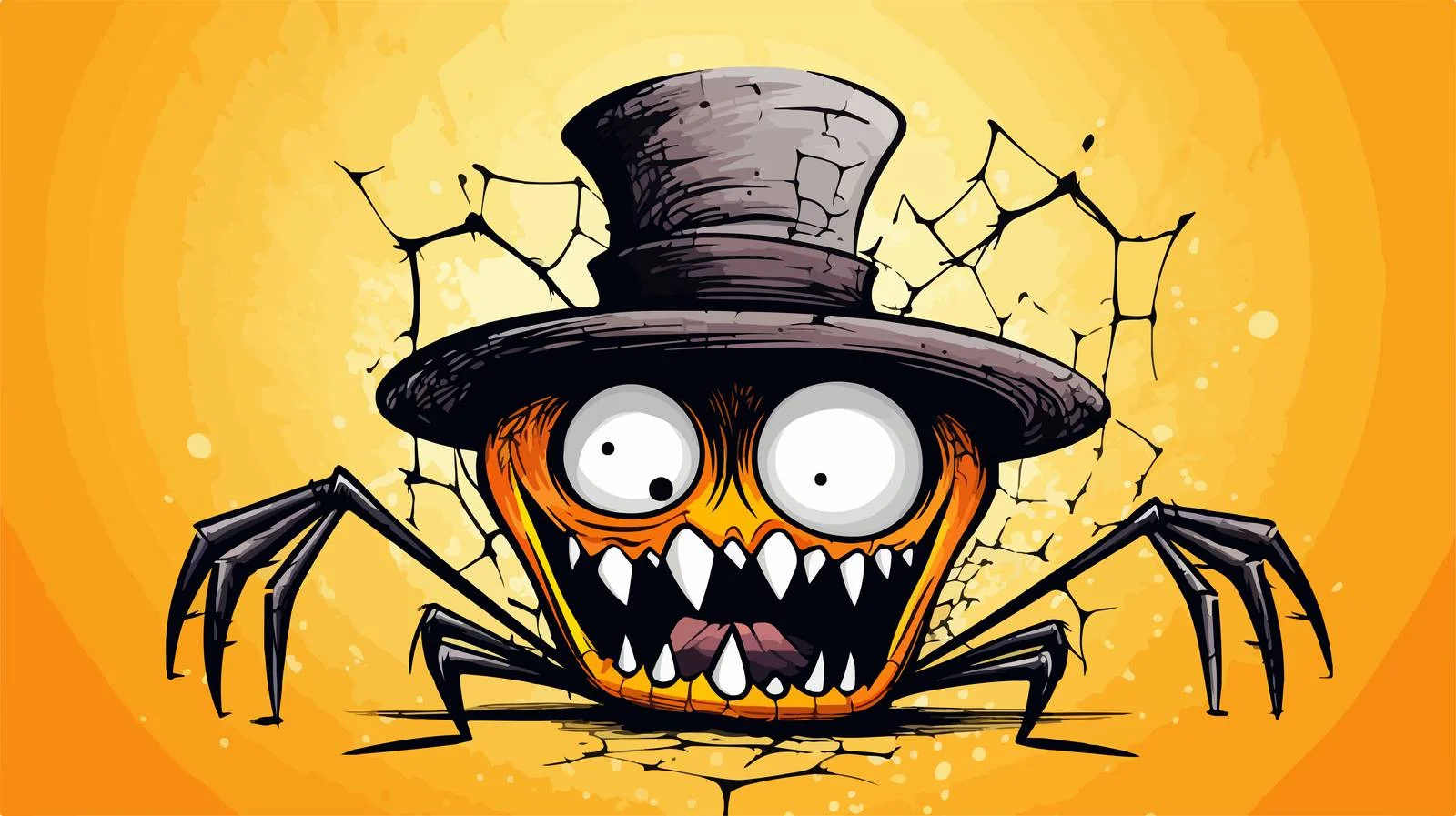 Creative Thought Bubble Cartoon Halloween Illustration — free download from Dotvec