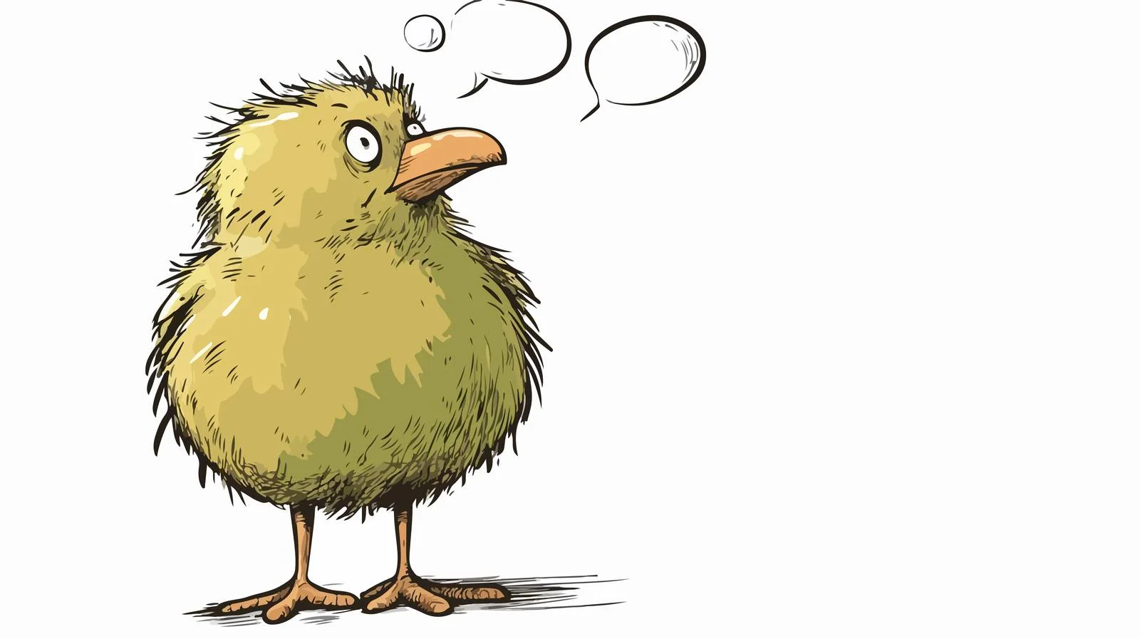 Cartoon Kiwi Speech Bubble Illustration — free download from Dotvec