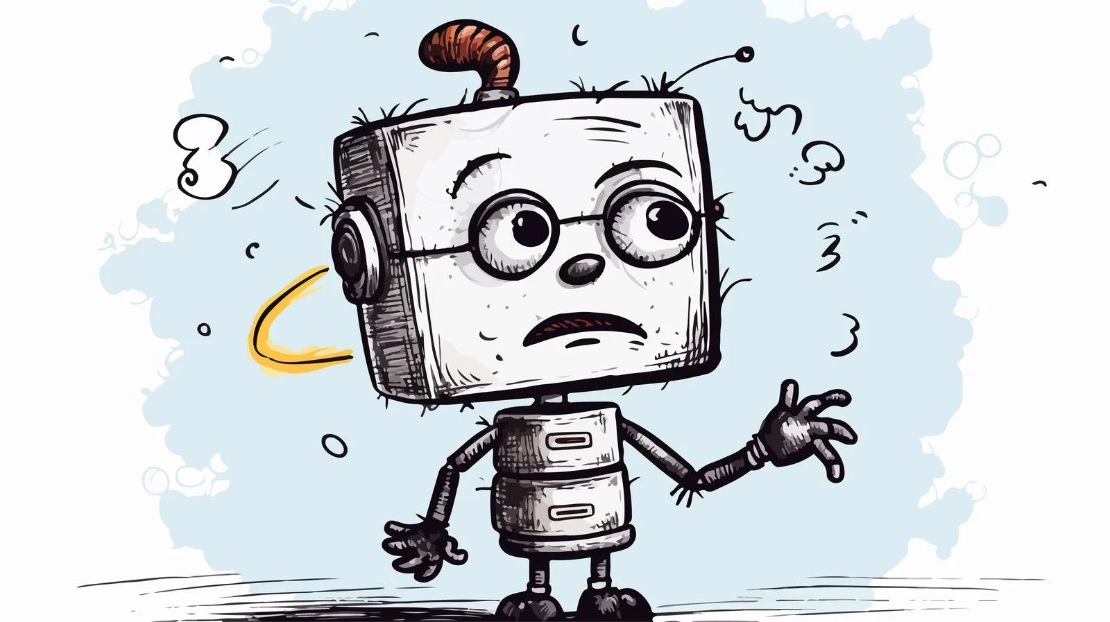 Whimsical Thought Bubble Cartoon Illustration — free download from Dotvec