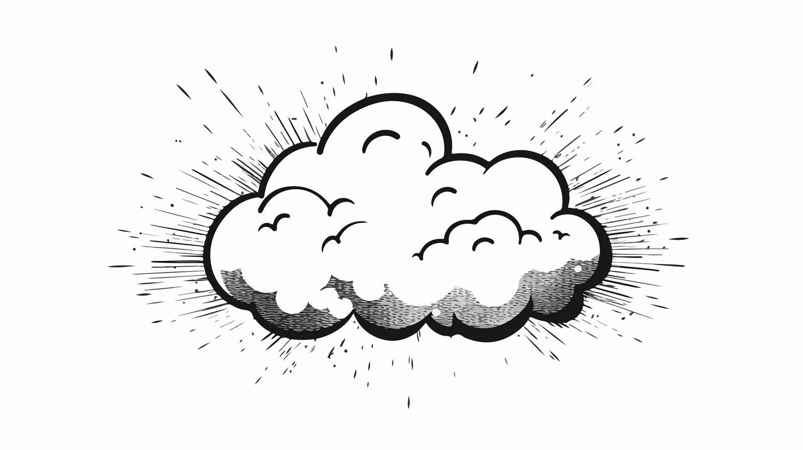 Hand Drawn Cartoon Thought Bubble Design — free download from Dotvec