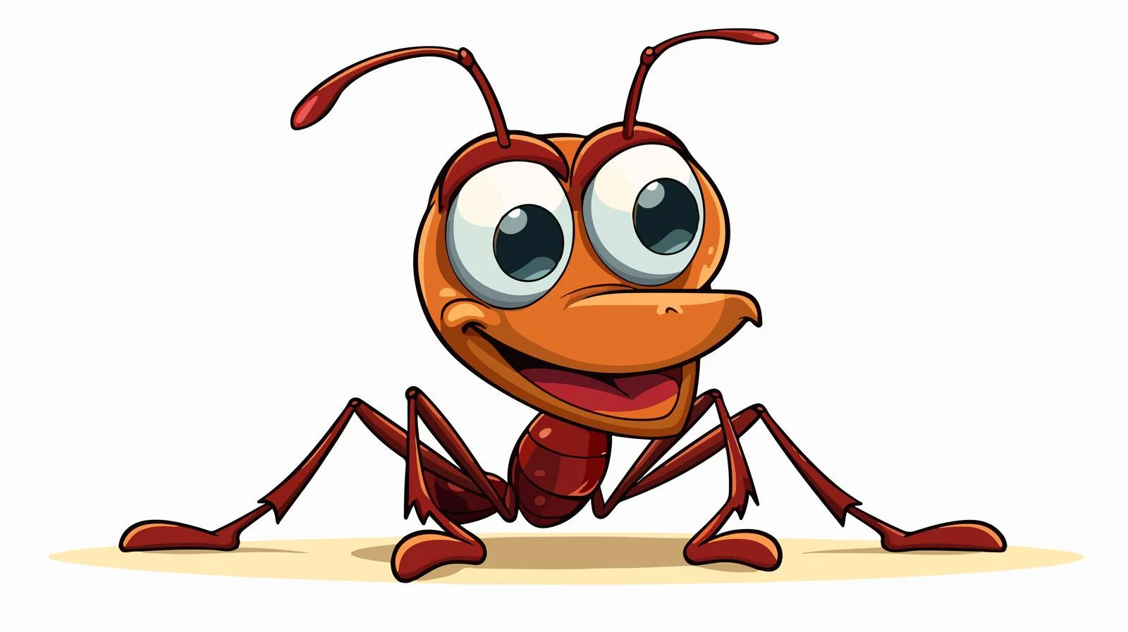 Vintage Cartoon Ant Vector Illustration — free download from Dotvec