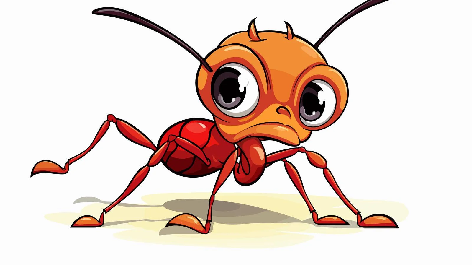 Retro Cartoon Ant Vector Illustration — free download from Dotvec