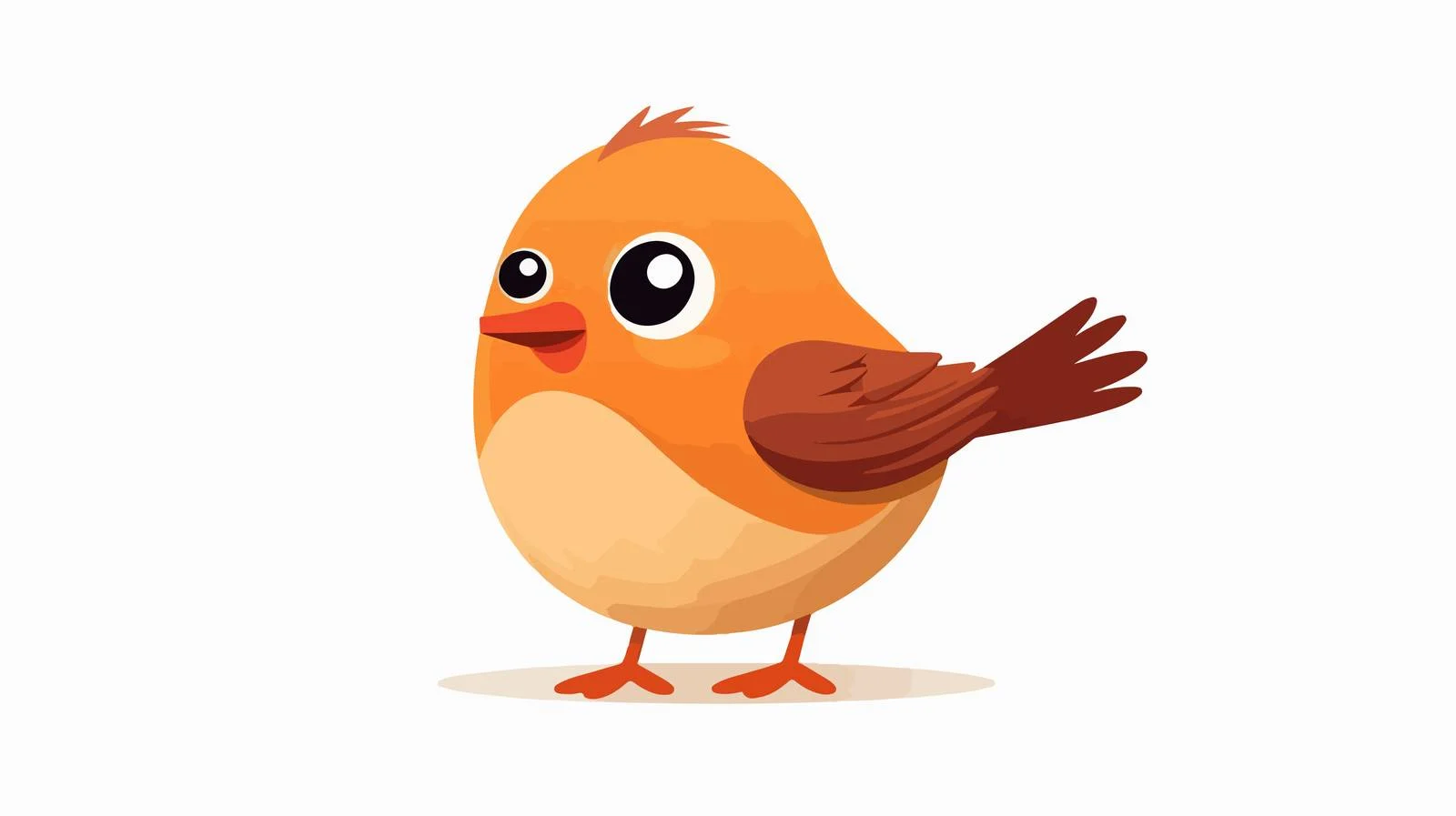 Retro Cartoon Bird Vector Illustration — free download from Dotvec