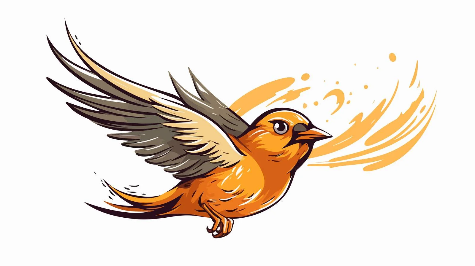 Retro Cartoon Bird Vector Illustration — free download from Dotvec