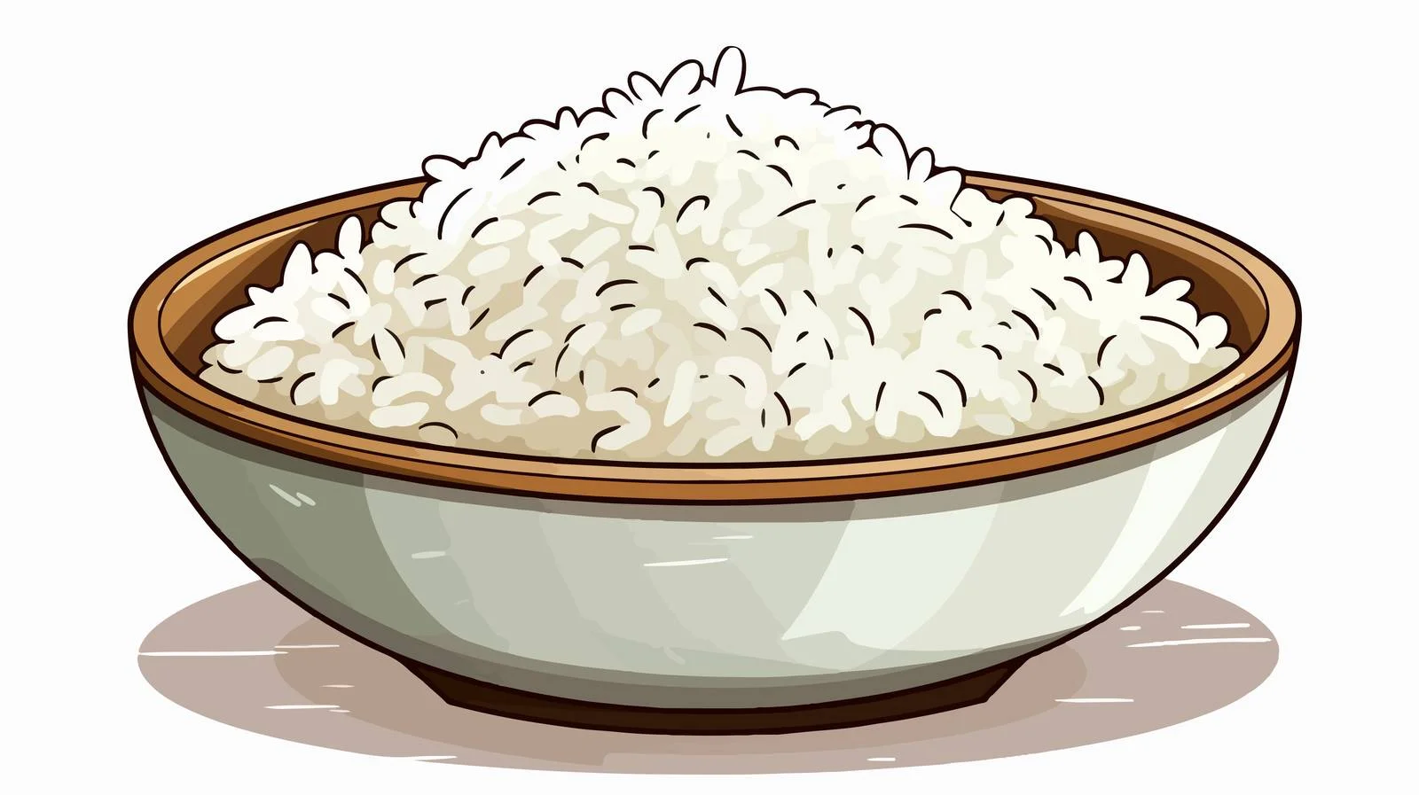 Vintage Rice Bowl Illustration — free download from Dotvec