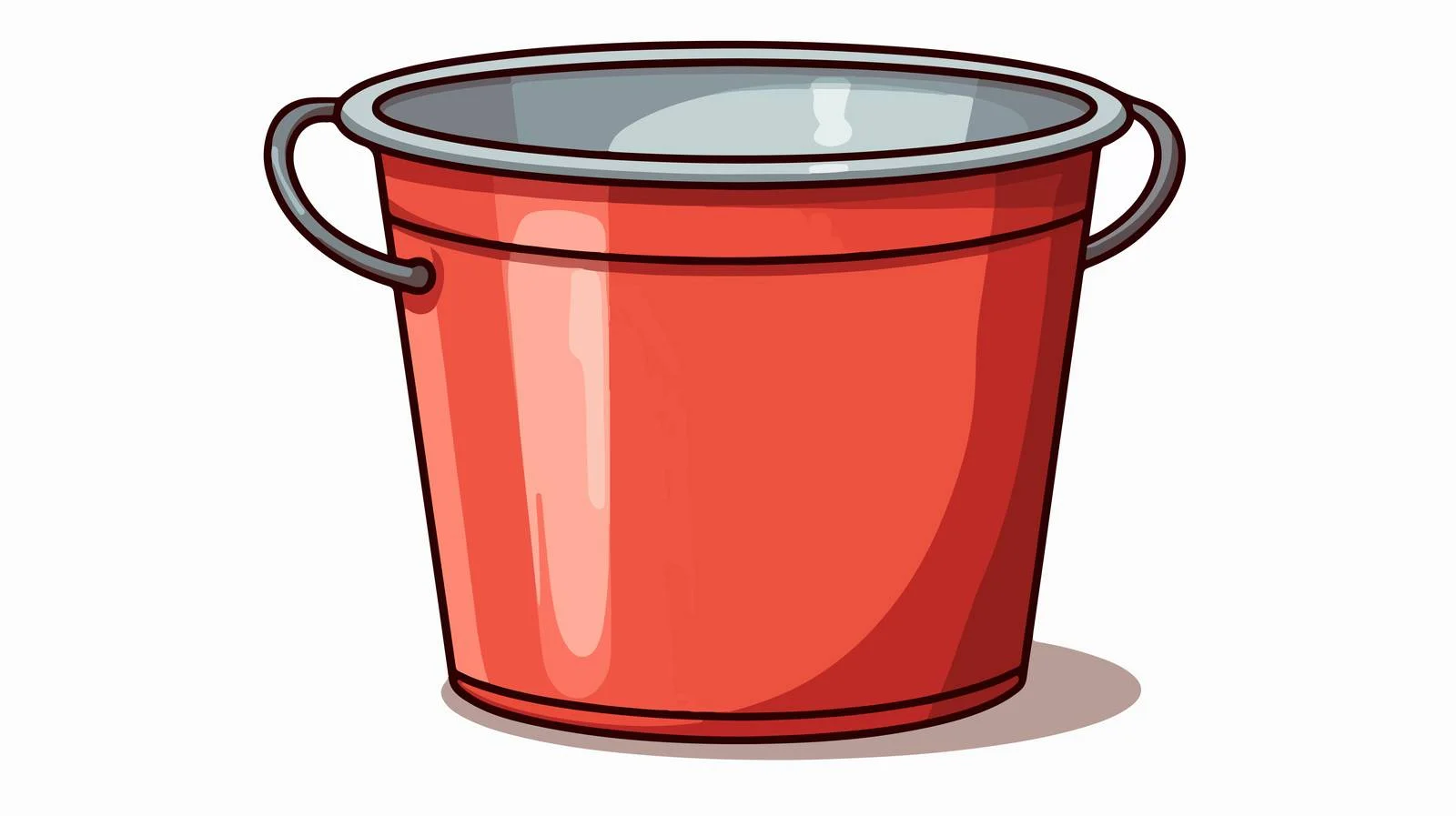 Vintage Cartoon Bucket Vector Illustration — free download from Dotvec