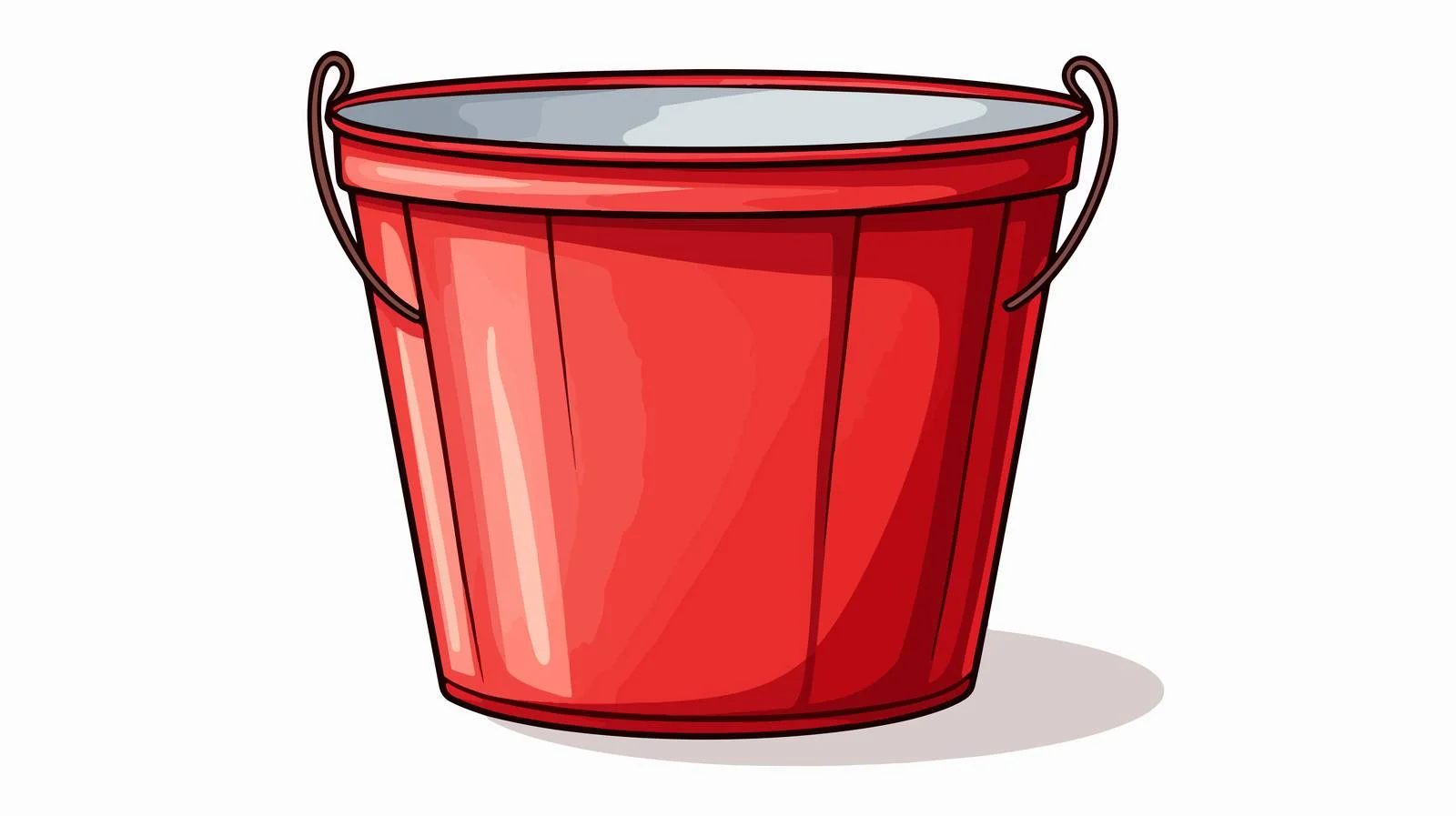 Retro Cartoon Bucket Vector Illustration — free download from Dotvec