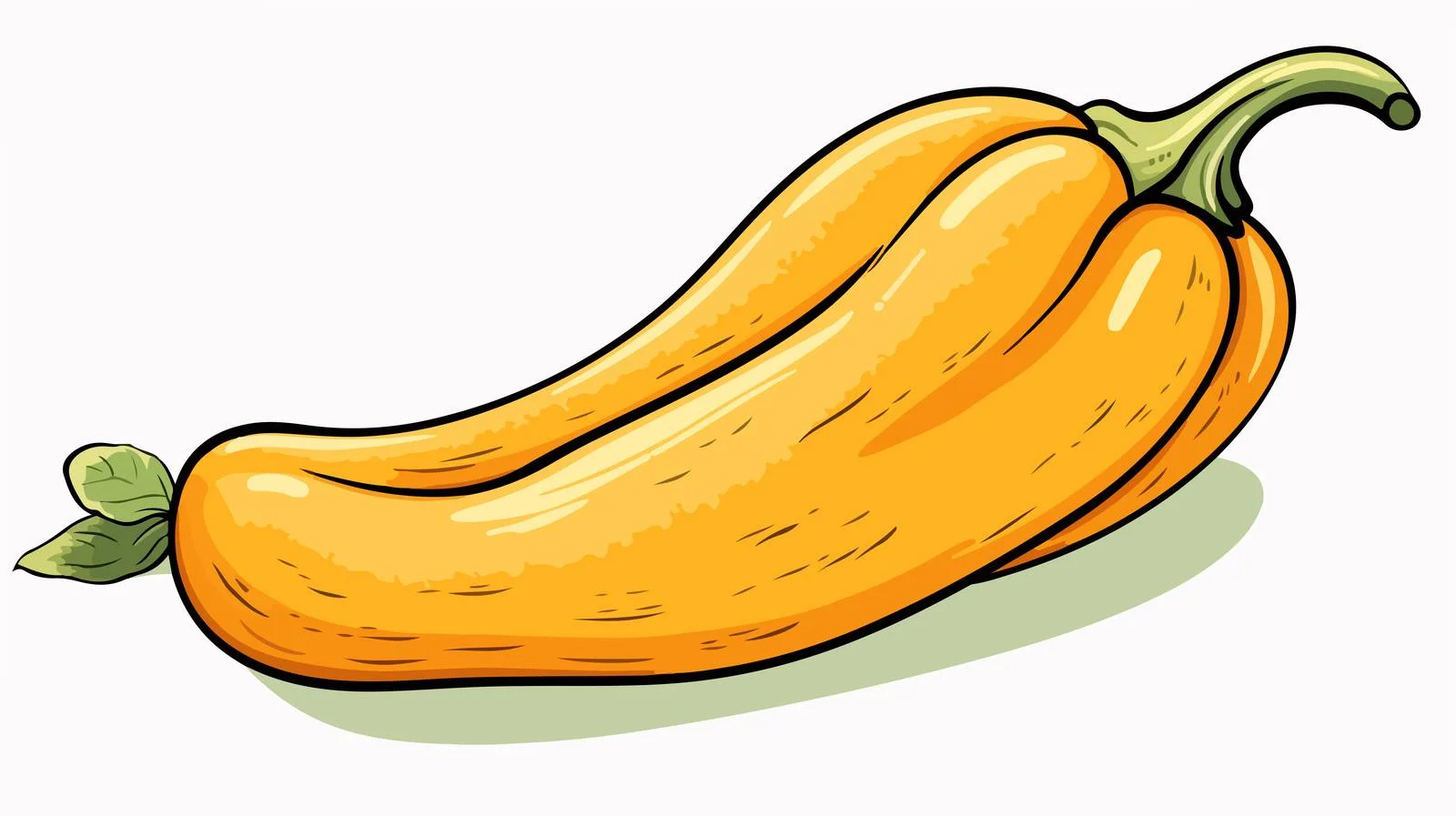 Retro Cartoon Butternut Squash Vector Illustration — free download from Dotvec