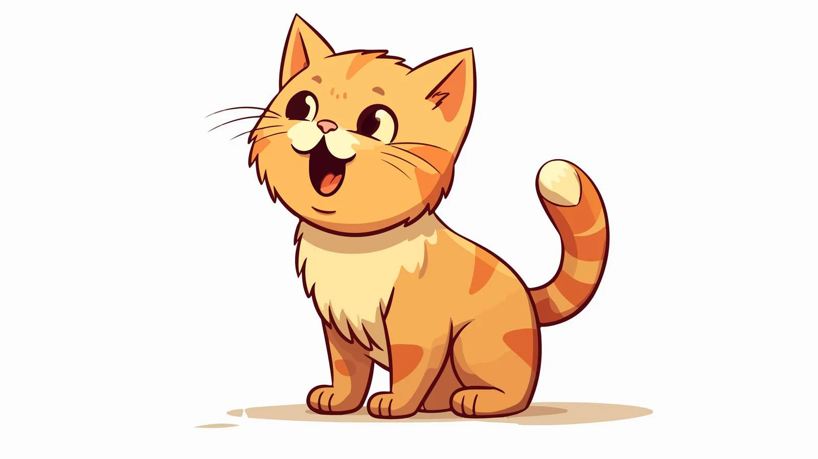 Retro Cartoon Cat Illustration — free download from Dotvec