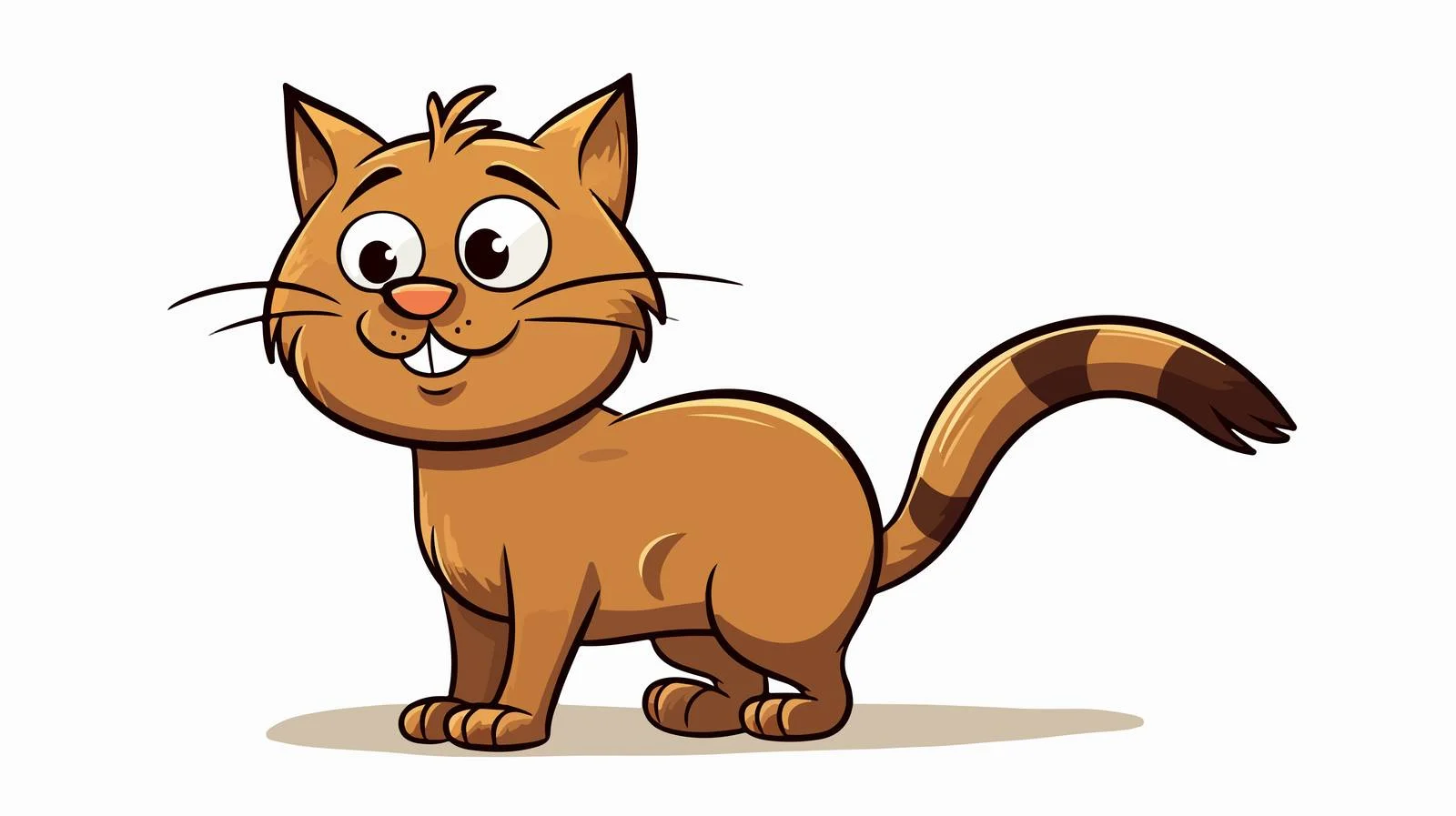 Retro Cartoon Cat Illustration — free download from Dotvec
