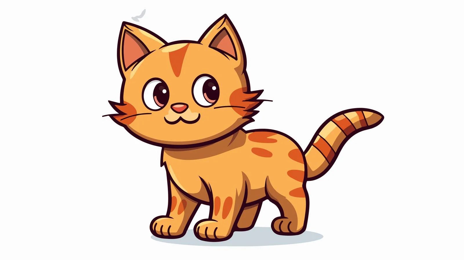 Retro Cartoon Cat Vector Illustration — free download from Dotvec