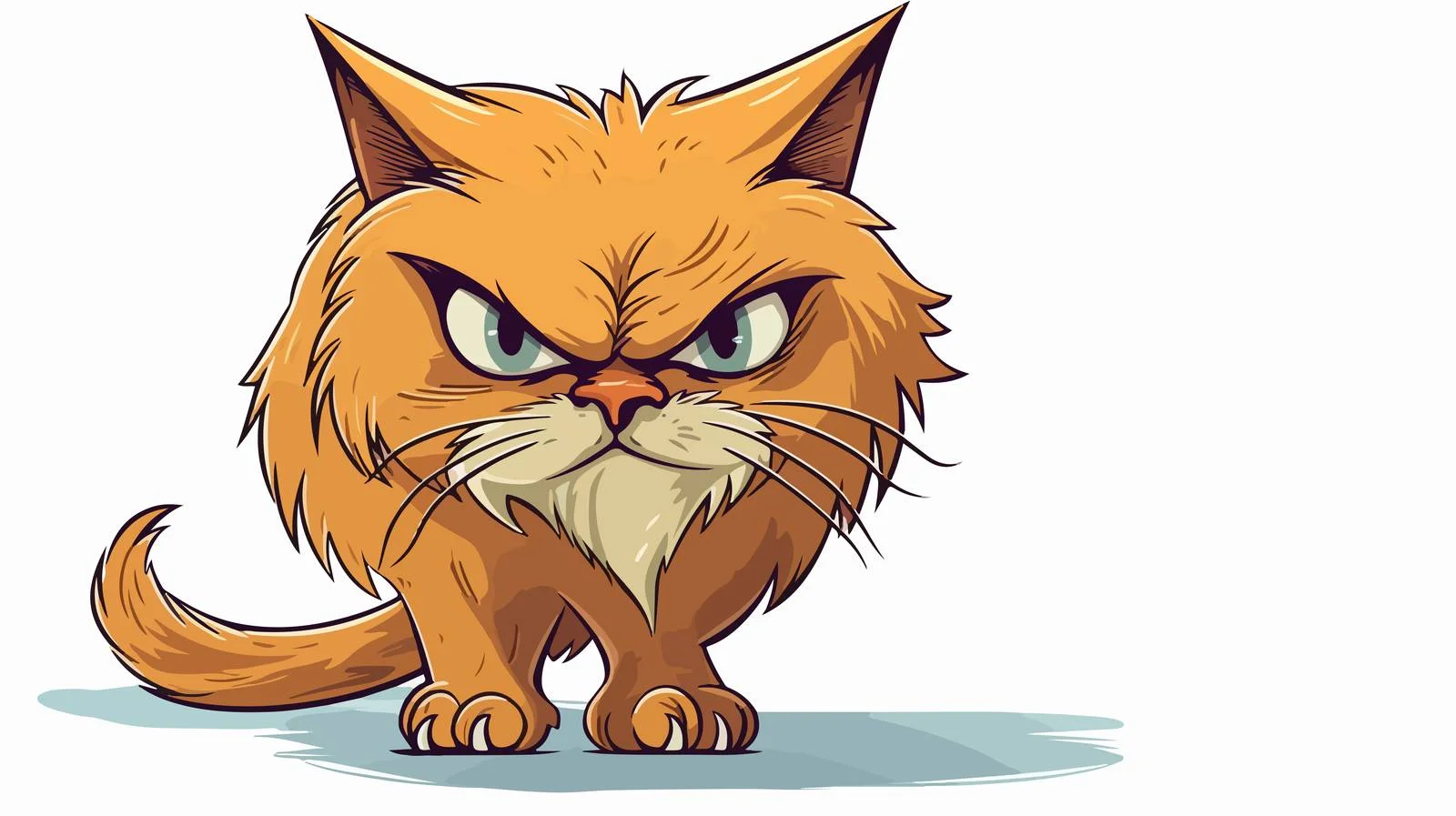 Retro Cartoon Cat Illustration — free download from Dotvec