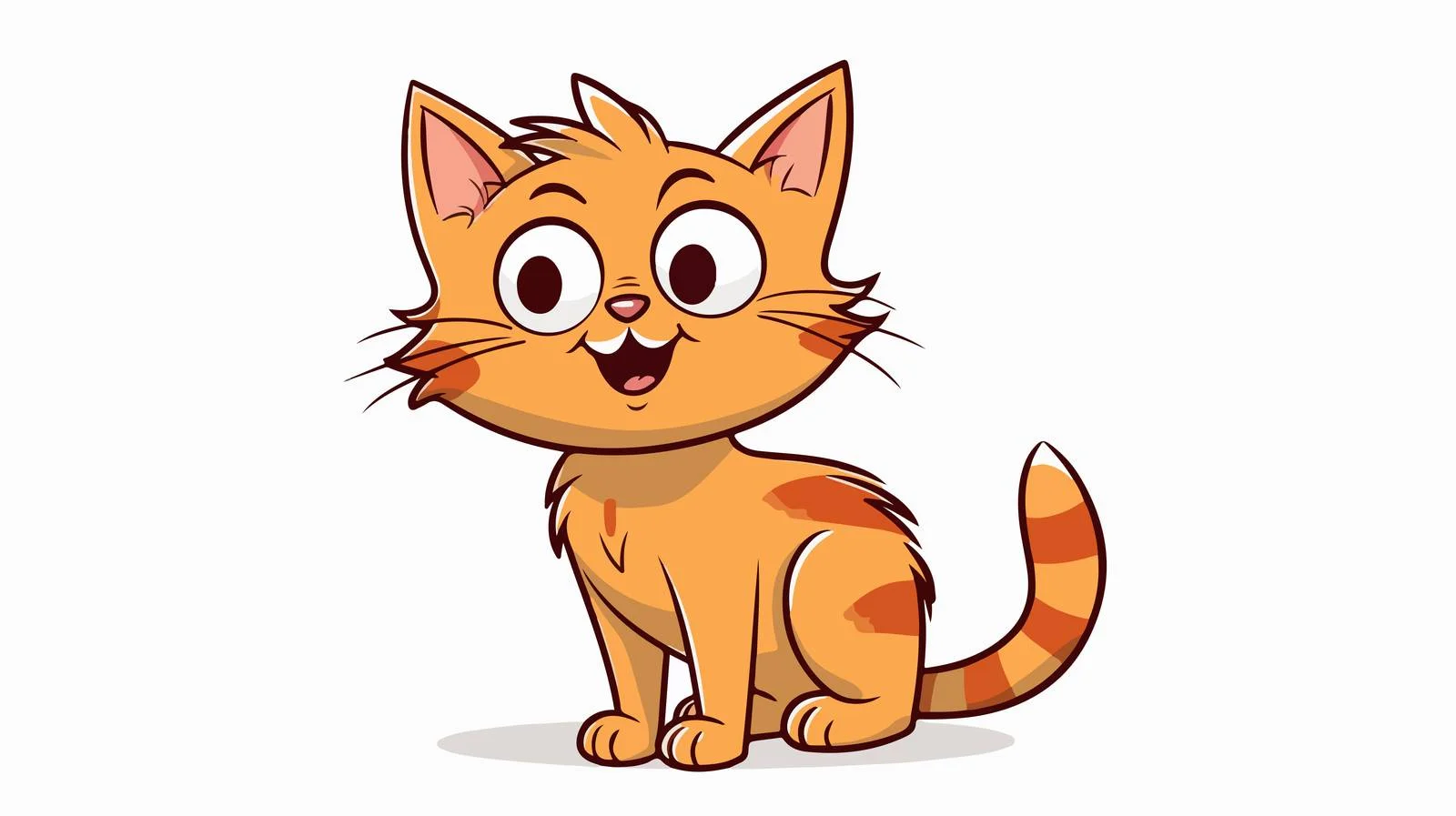 Vintage Cartoon Cat Illustration — free download from Dotvec