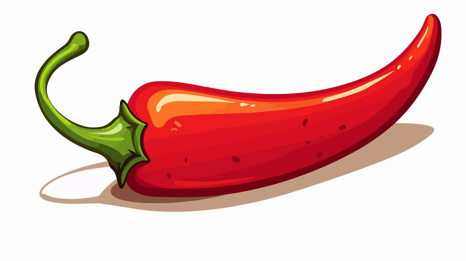 Retro Cartoon Chili Pepper Vector Illustration — free download from Dotvec
