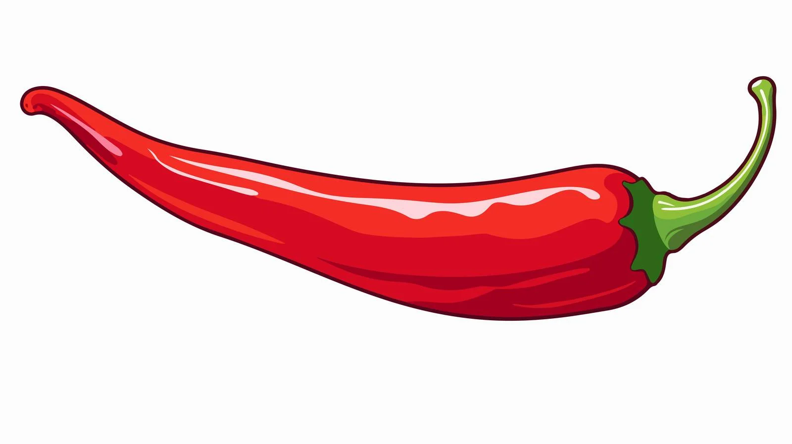 Retro Cartoon Chili Pepper Vector Illustration — free download from Dotvec