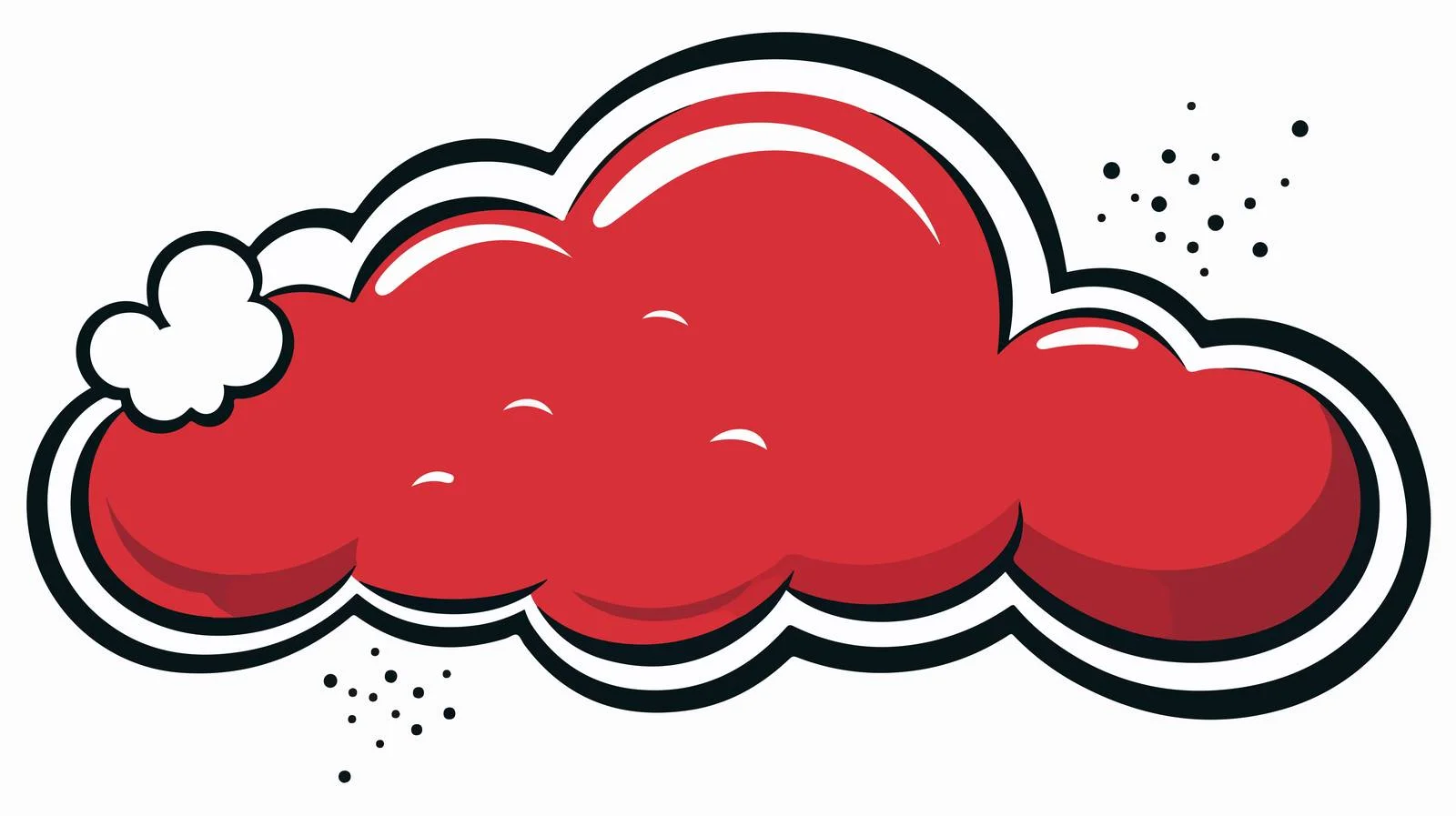 Retro Cartoon Speech Bubble Vector — free download from Dotvec