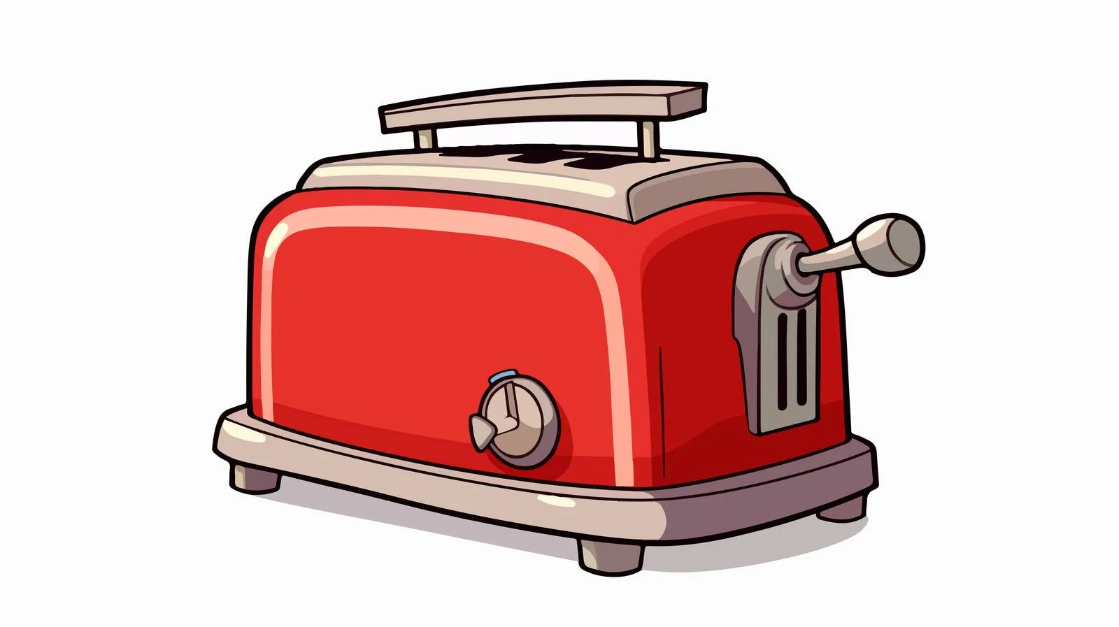Retro Faulty Toaster Stock Vector Illustration — free download from Dotvec