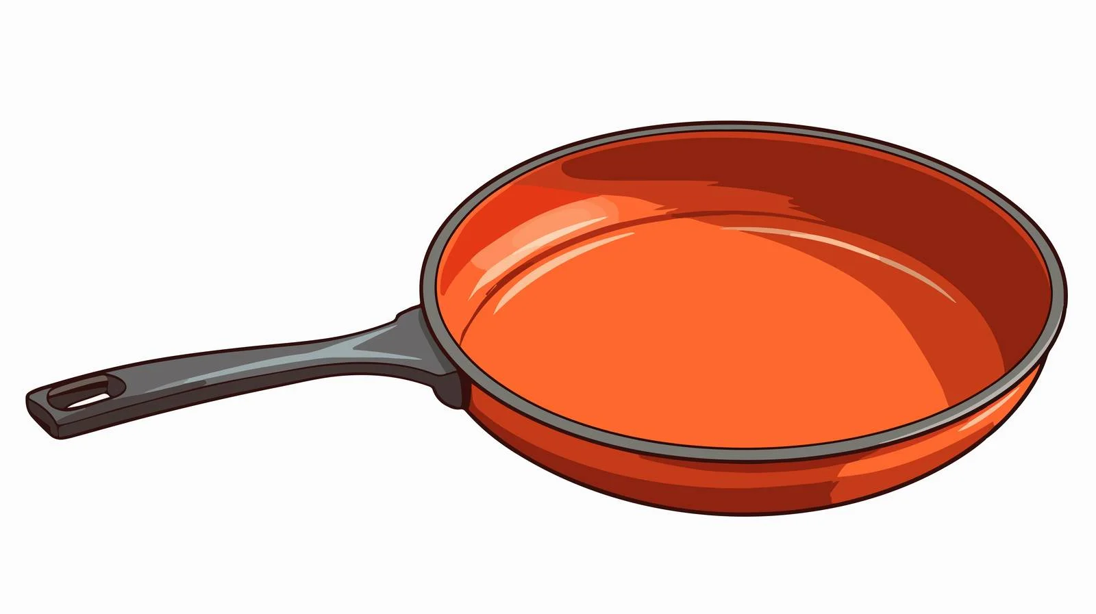 Retro Cartoon Frying Pan Illustration — free download from Dotvec
