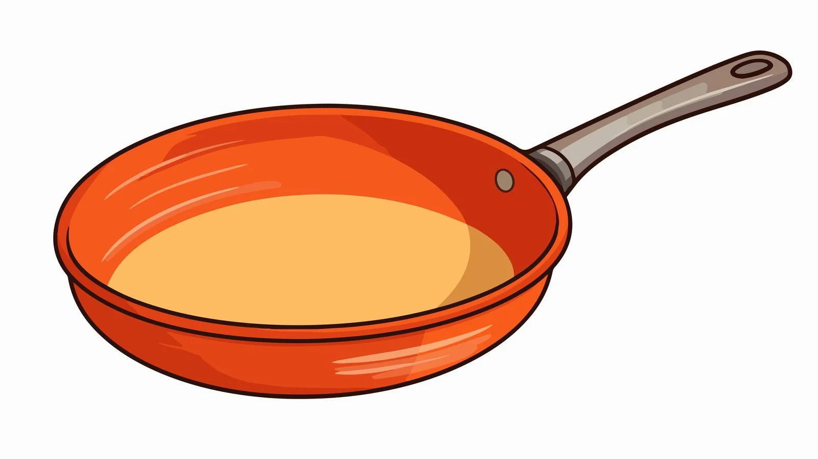 Vintage Cartoon Frying Pan Vector Illustration — free download from Dotvec