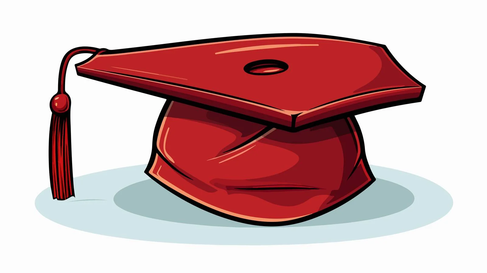 Quirky Graduation Cap on Question Mark — free download from Dotvec