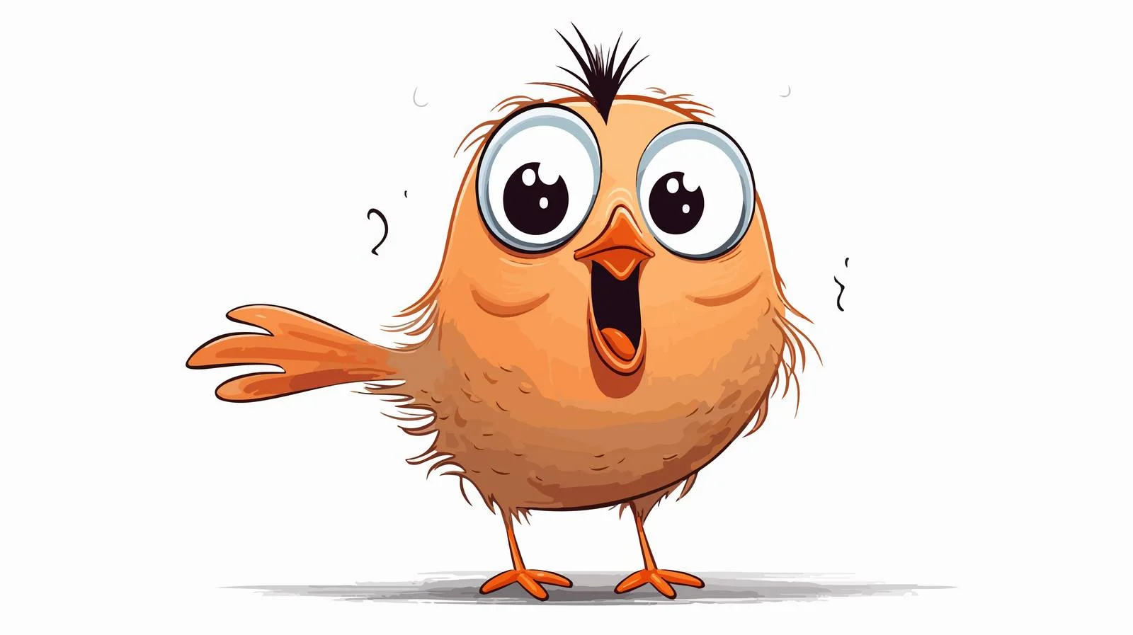 Retro Happy Bird Vector Illustration — free download from Dotvec