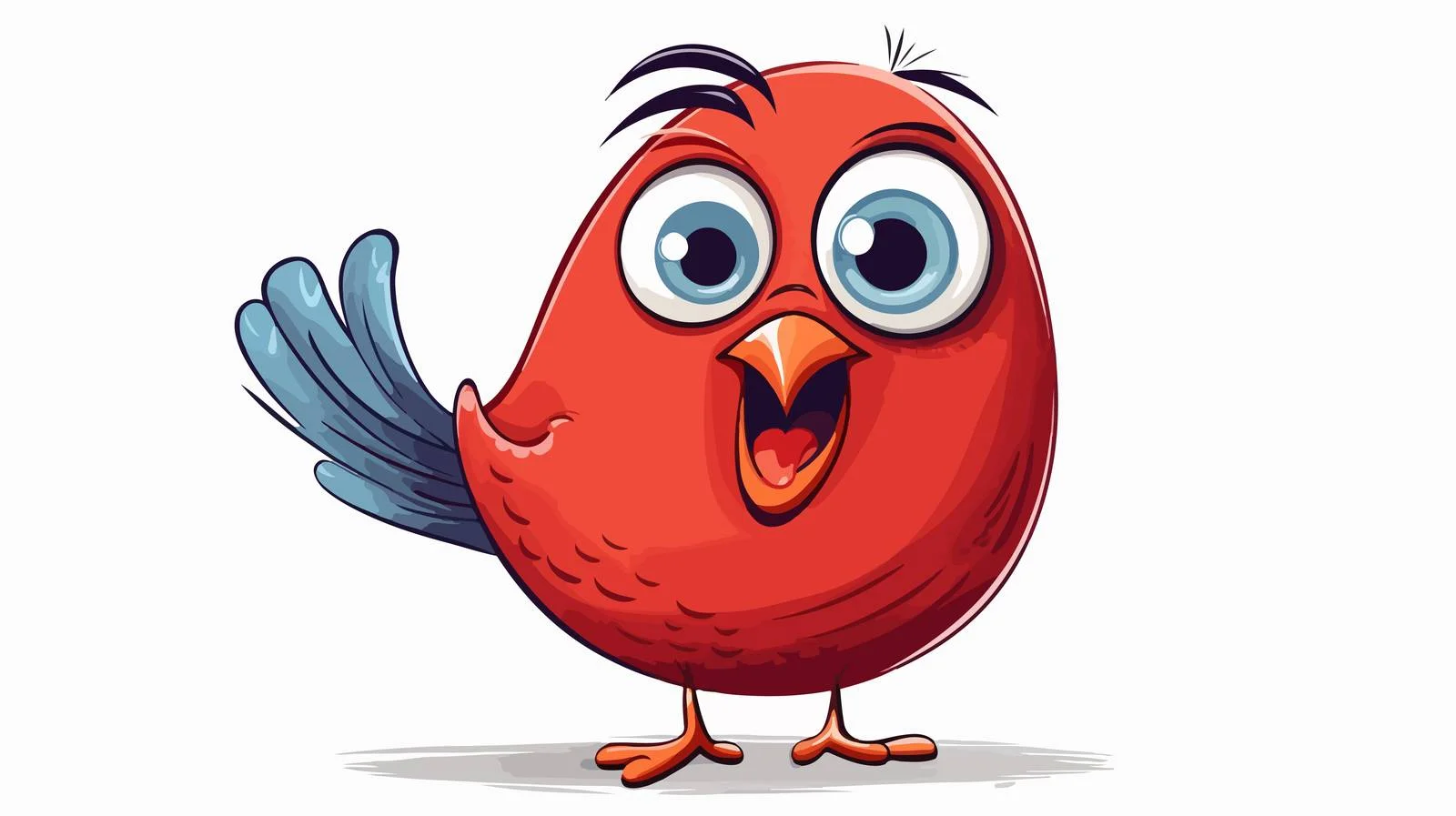 Retro Happy Bird Vector Illustration — free download from Dotvec