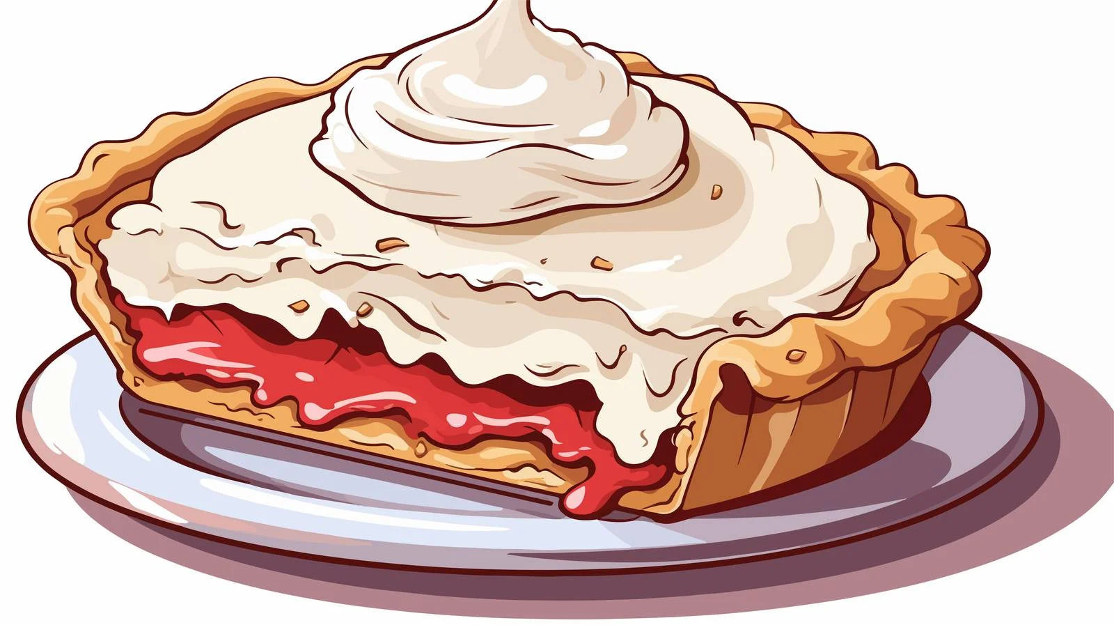 Vintage Hot Pie Cartoon Vector Illustration — free download from Dotvec