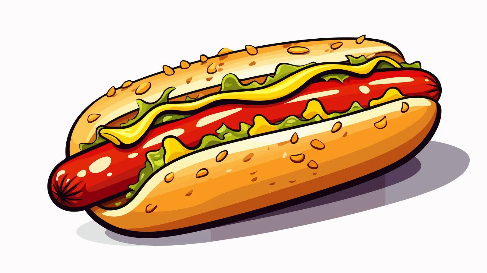 Vintage Hot Dog Cartoon Vector Illustration — free download from Dotvec