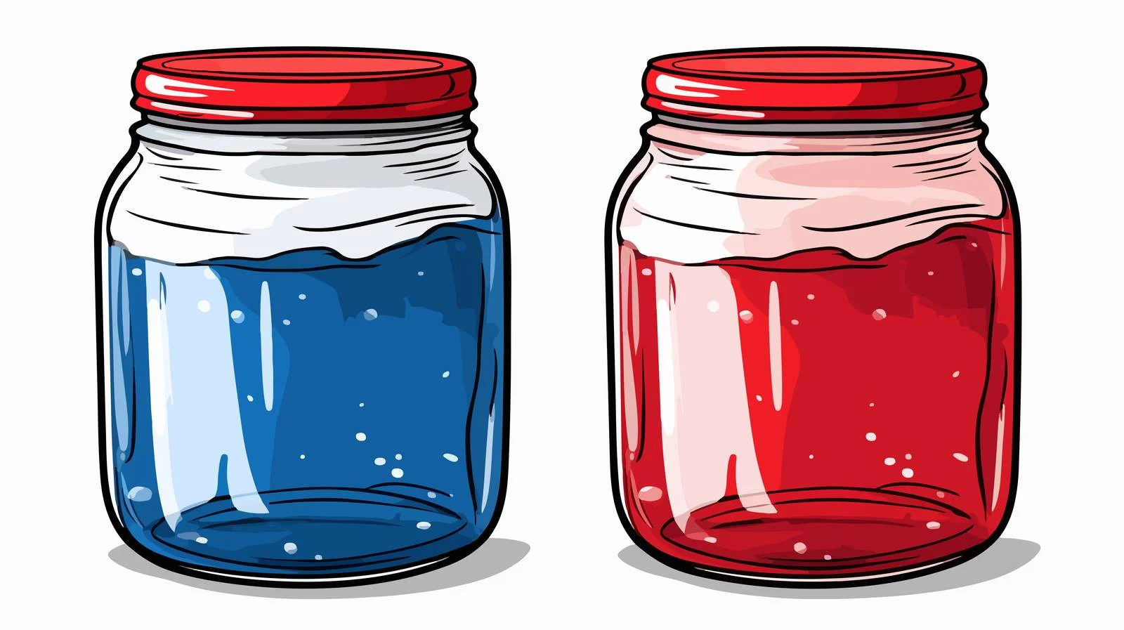 Retro Cartoon Jam Jar Illustration — free download from Dotvec