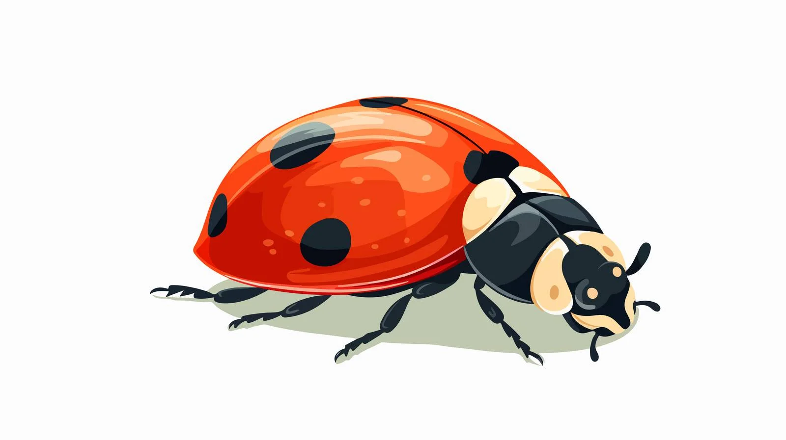 Retro Ladybug Cartoon Illustration — free download from Dotvec